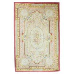 Fine Vintage French Savornery Rug 5'10" x 9’0"