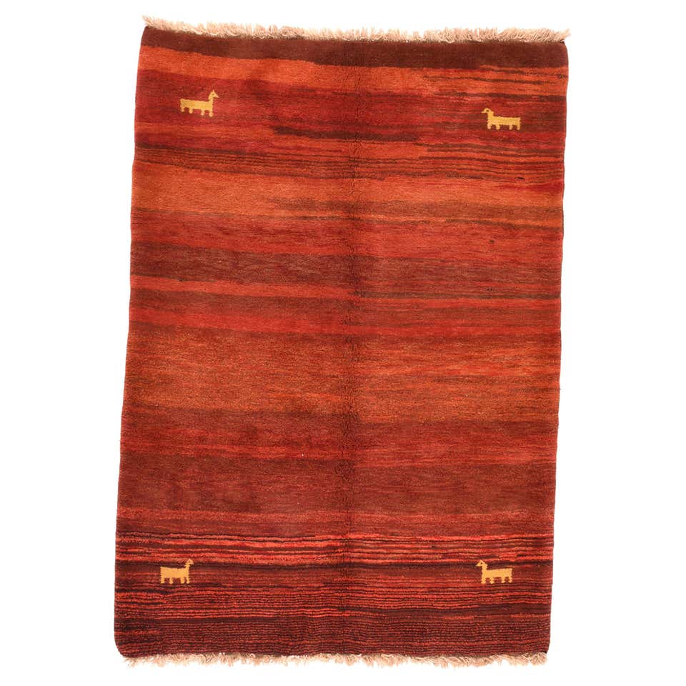 Modern Persian Gabbeh Rug For Sale at 1stDibs