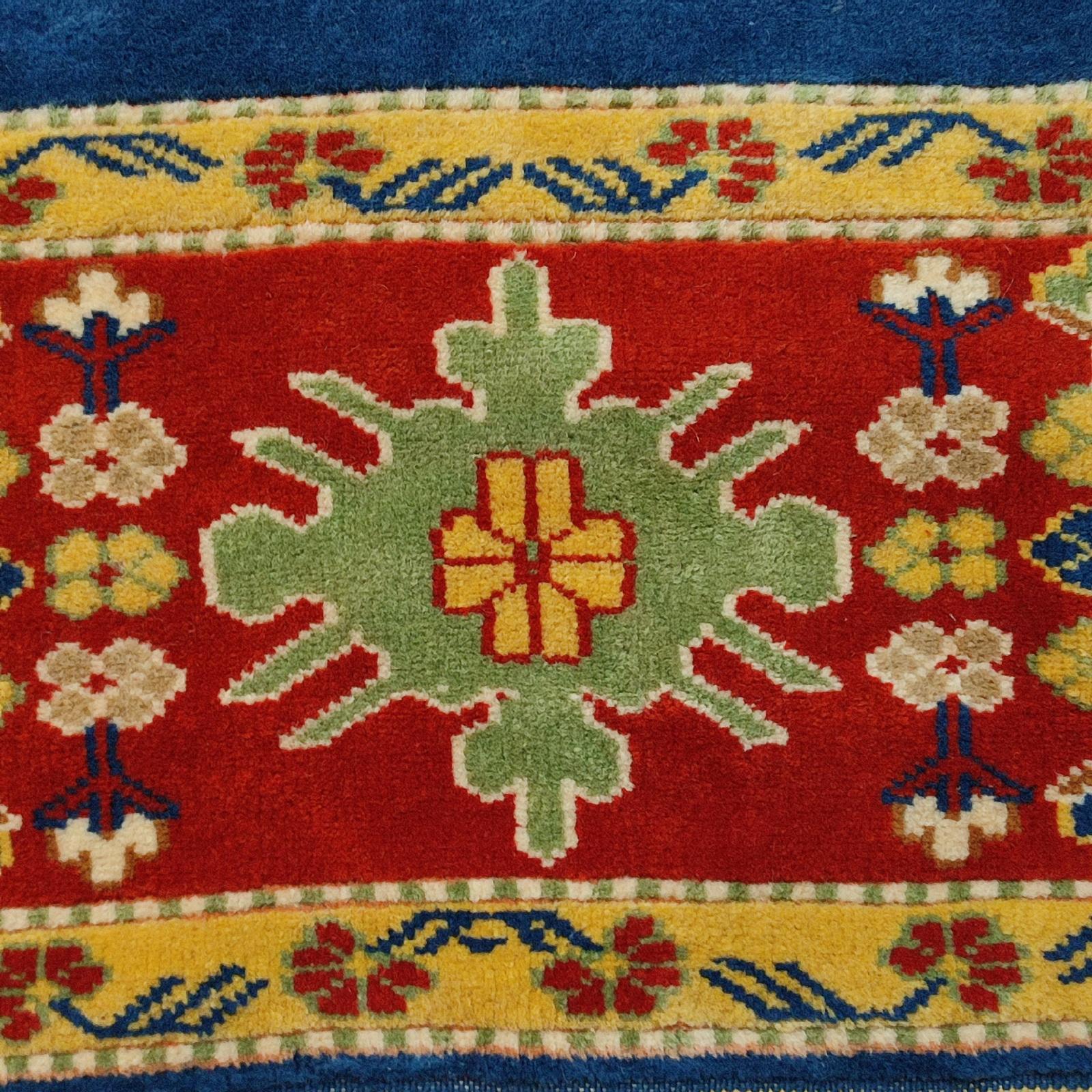 Türkischer Gabbeh Vintage-Teppich, handgeknüpft, Vintage im Angebot 7