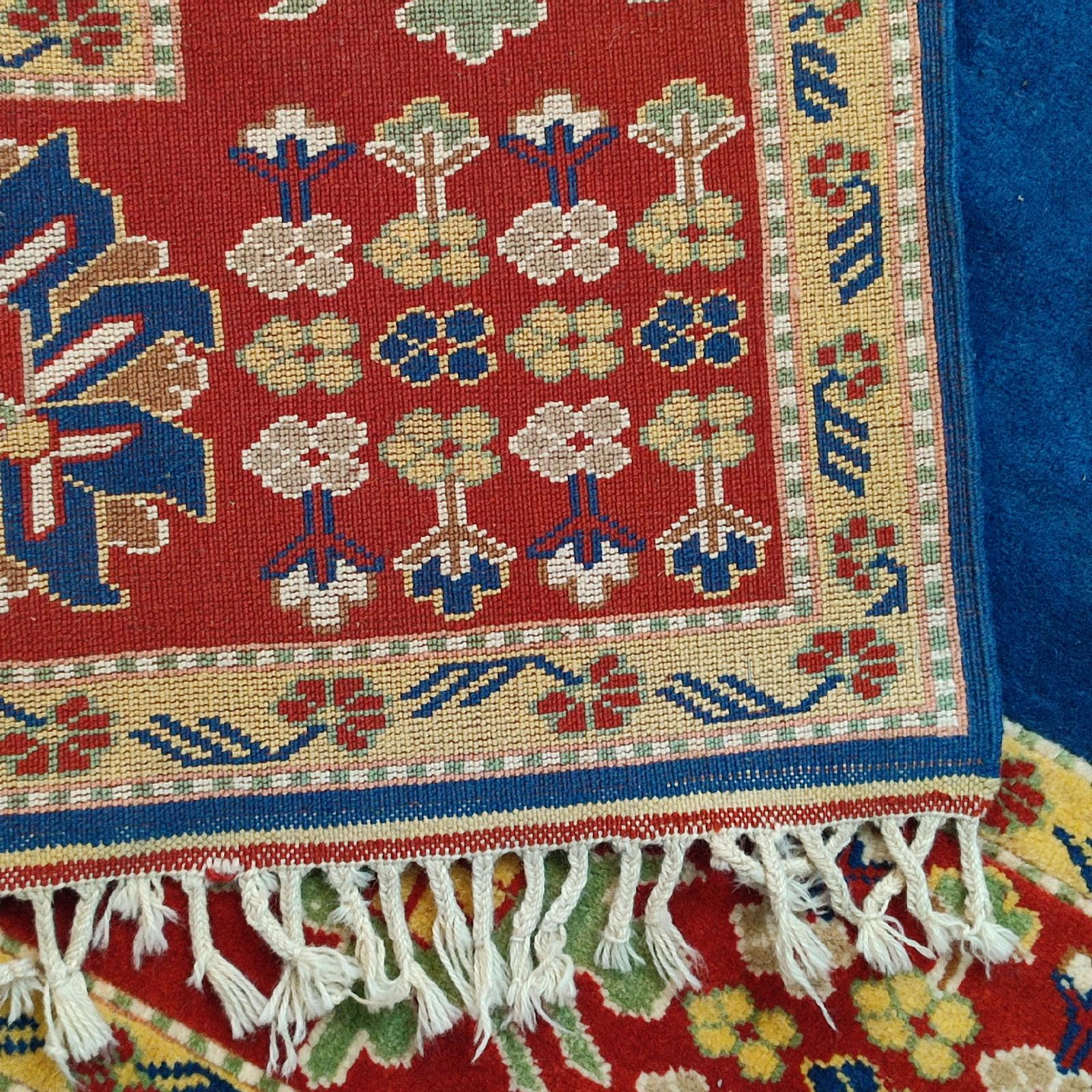 Türkischer Gabbeh Vintage-Teppich, handgeknüpft, Vintage im Angebot 9