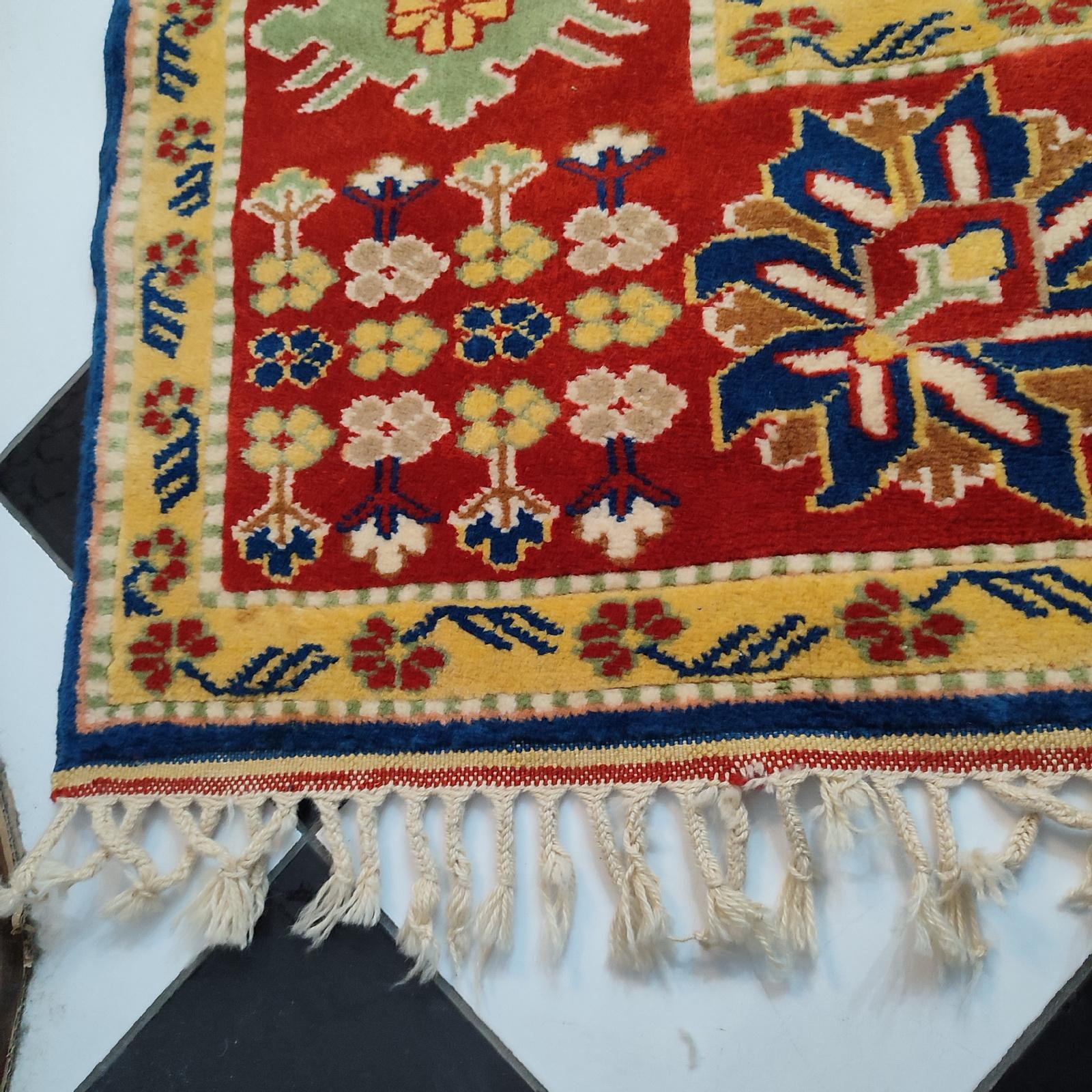 Türkischer Gabbeh Vintage-Teppich, handgeknüpft, Vintage im Angebot 4