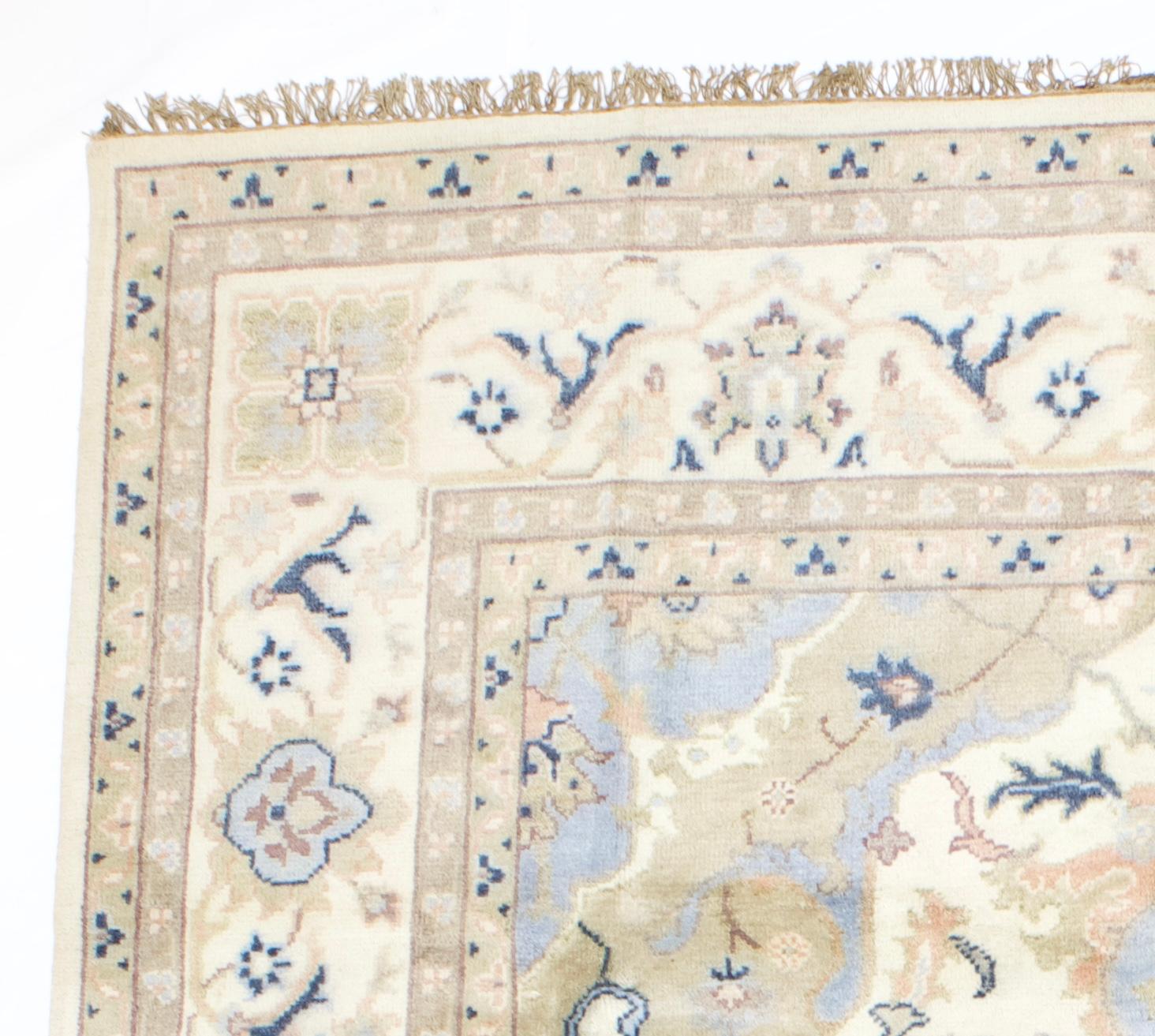 Alfombra fina Vintage Indo Kashan 9'3