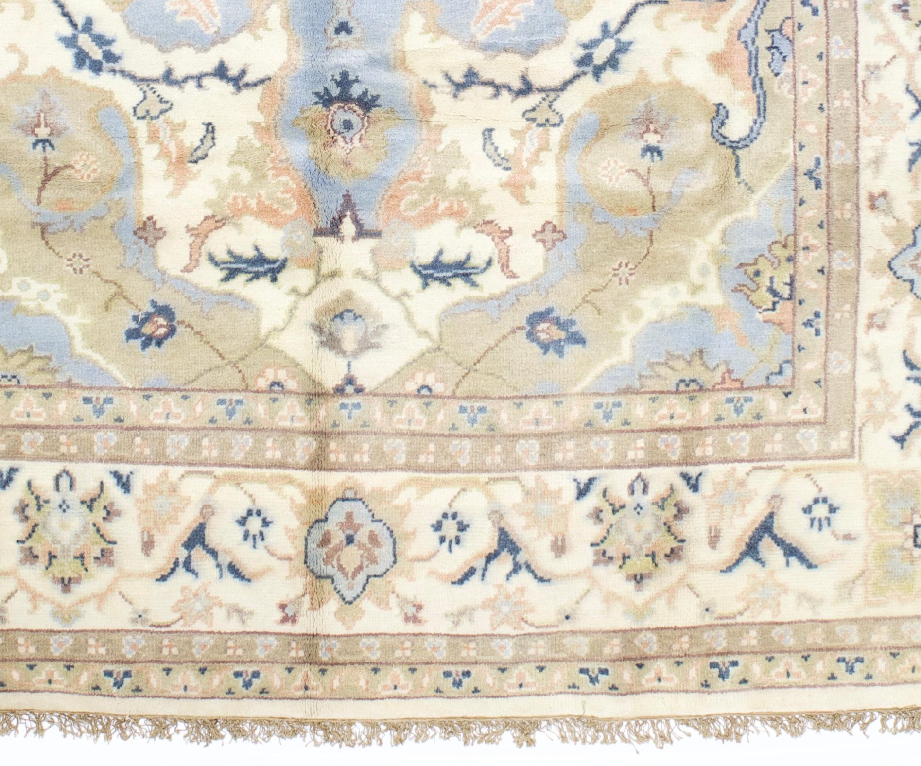Alfombra fina Vintage Indo Kashan 9'3