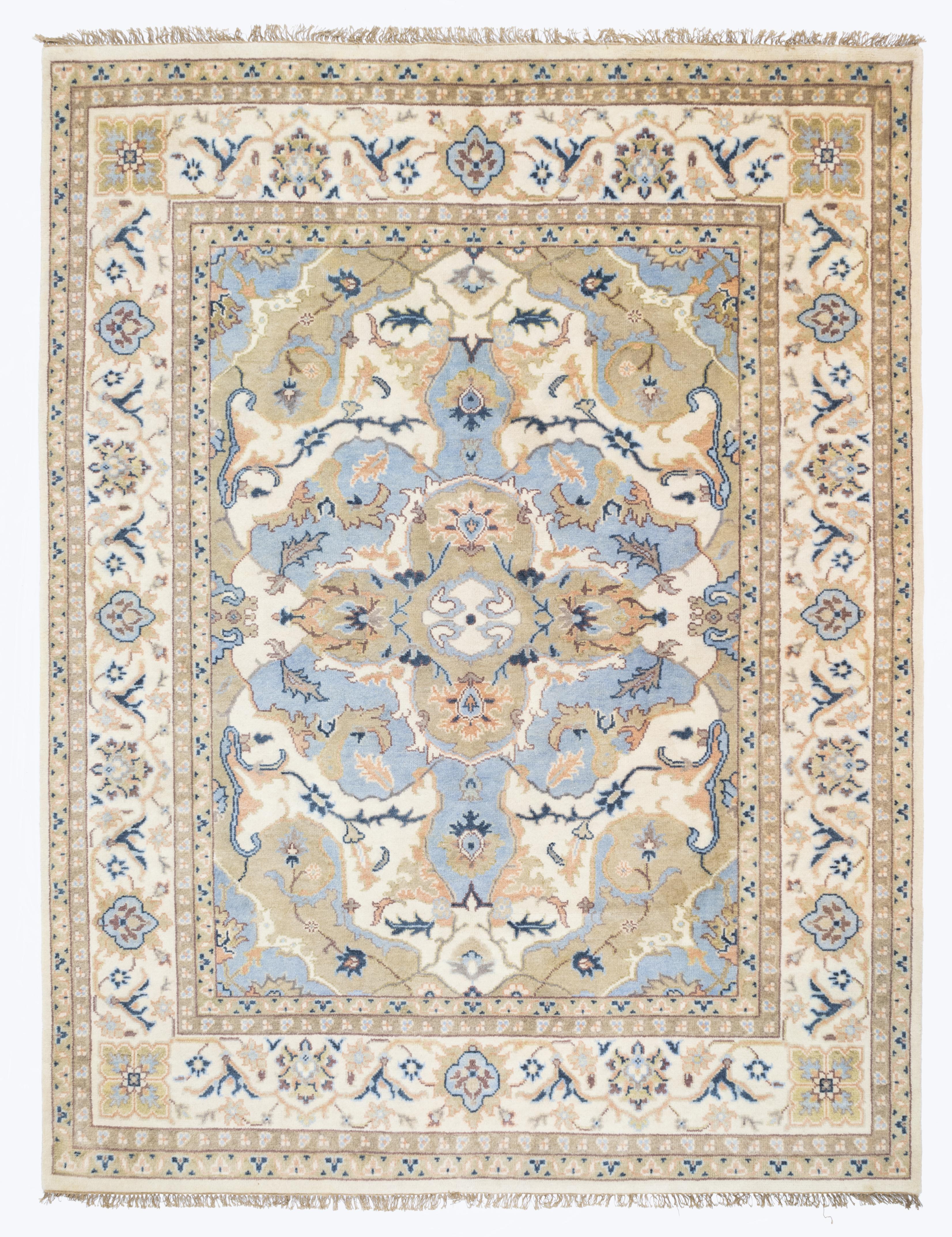 Indiano Tappeto Fine Vintage INDO- Kashan 9'3
