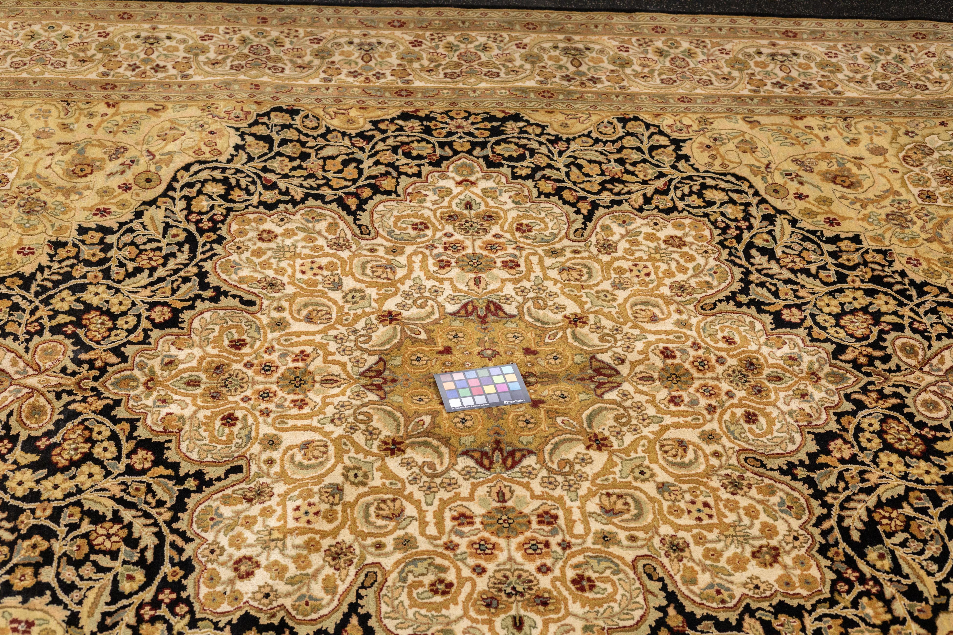 Tapis Vintage Indo Tabriz 8'9'' x 11'8'' (en anglais) en vente 4