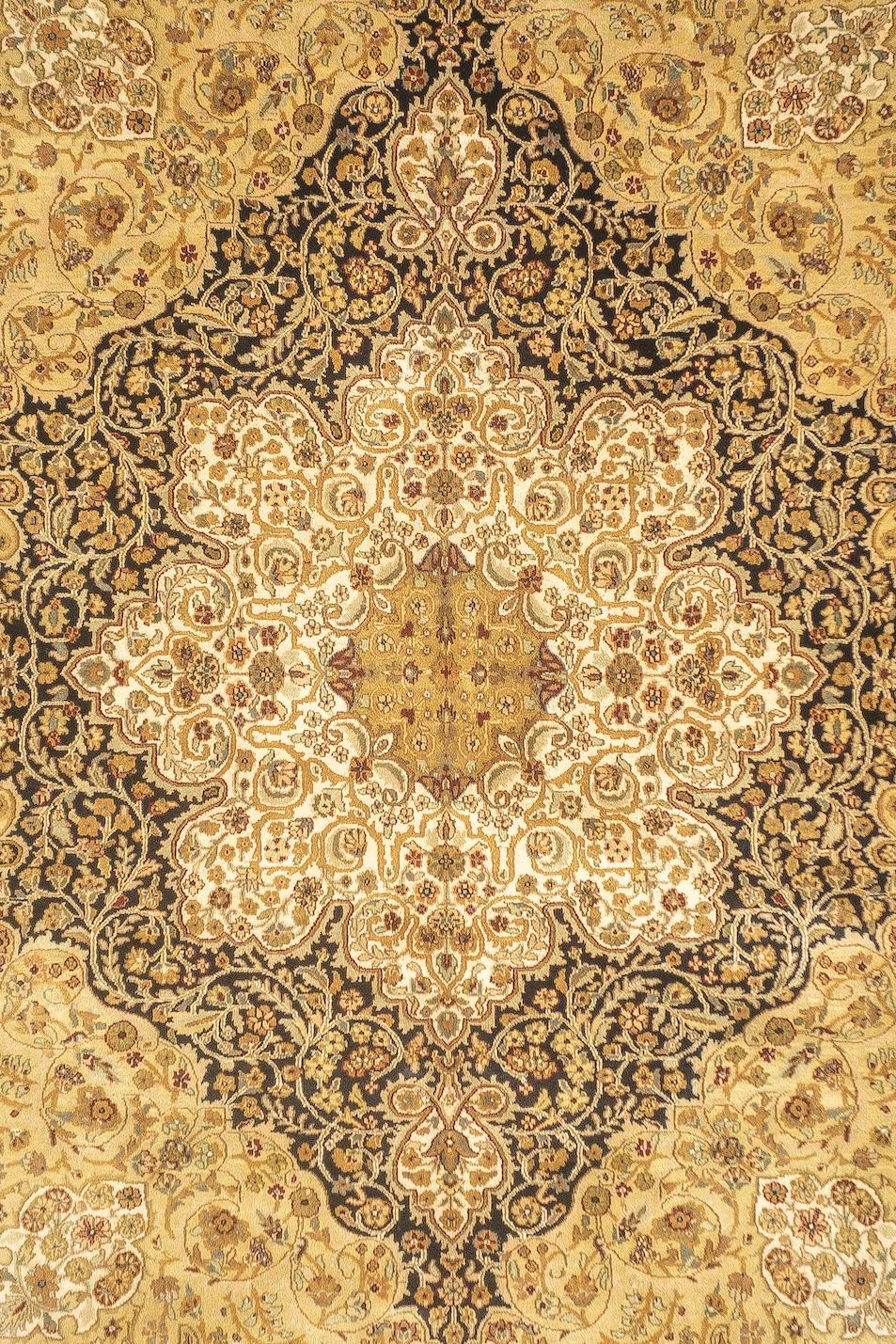 Tapis Vintage Indo Tabriz 8'9'' x 11'8''.