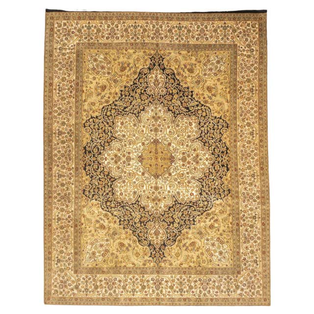 Fine Indo Tabriz Persian Design Indian Rug, Hand Knotted 11' x 17' For ...