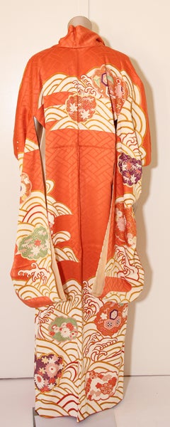 Vintage Japanese Kimono Silk Furisode
