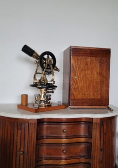 Fine Vintage Japanese Surveyor's Transit Theodolite by Fuji Surveying Instrument