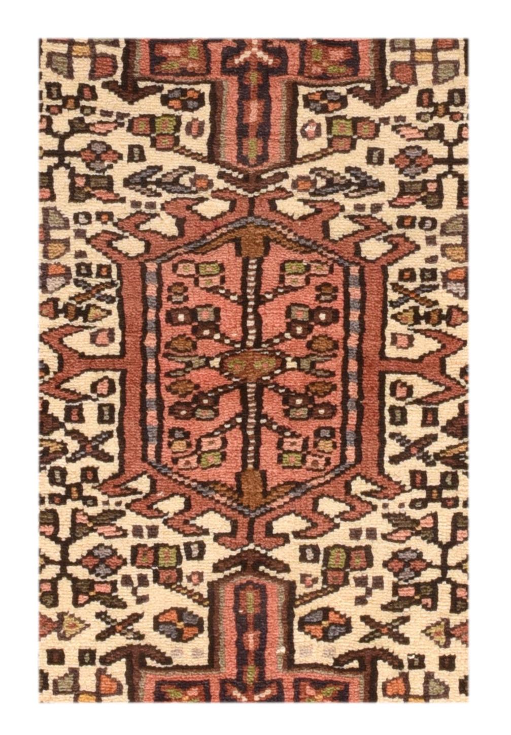 Hand-Knotted Vintage Persian Karajeh Mat