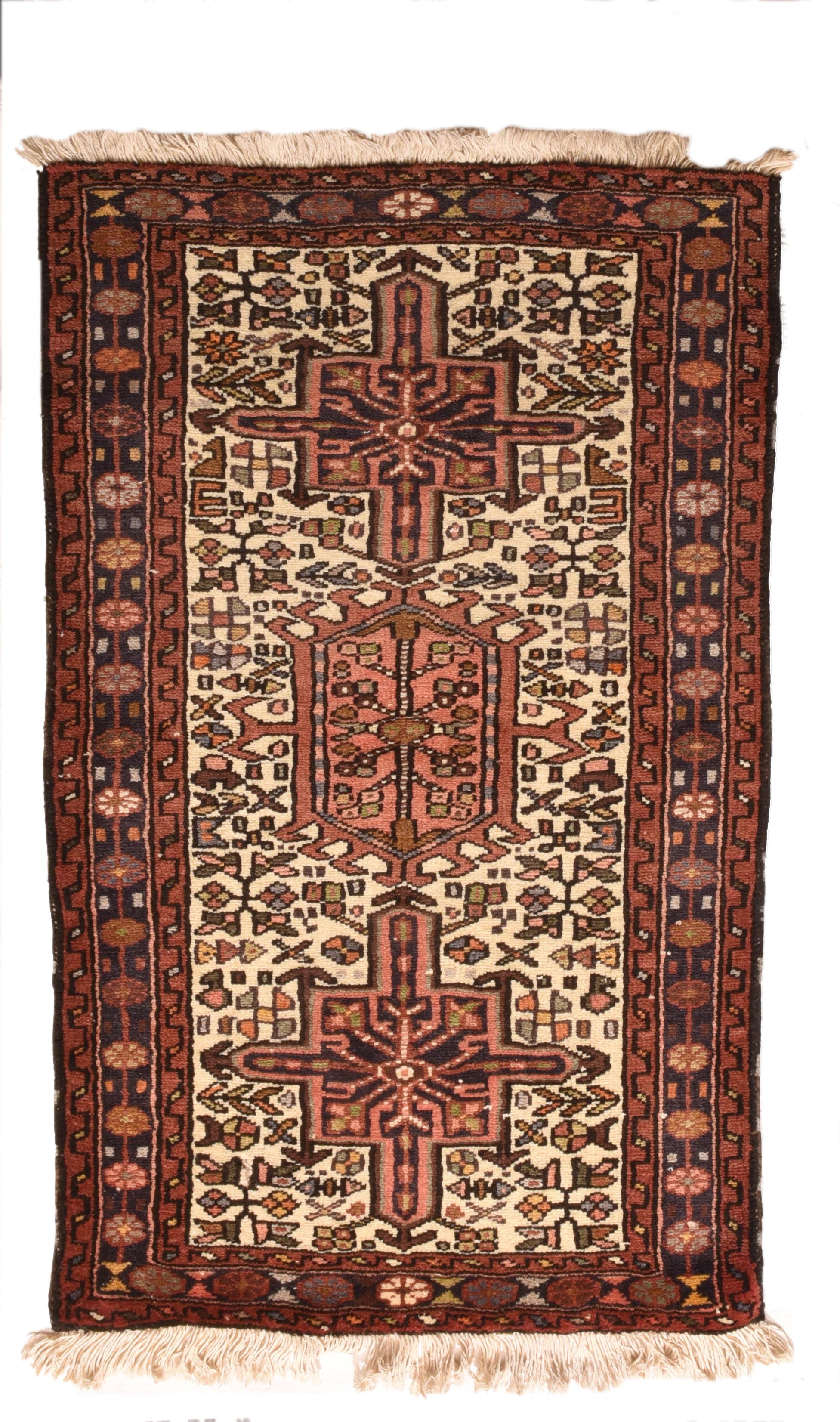 Late 20th Century Vintage Persian Karajeh Mat