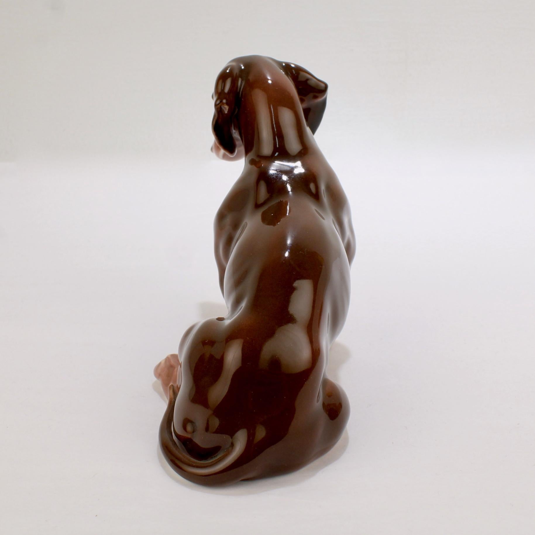 porcelain dachshund figurines