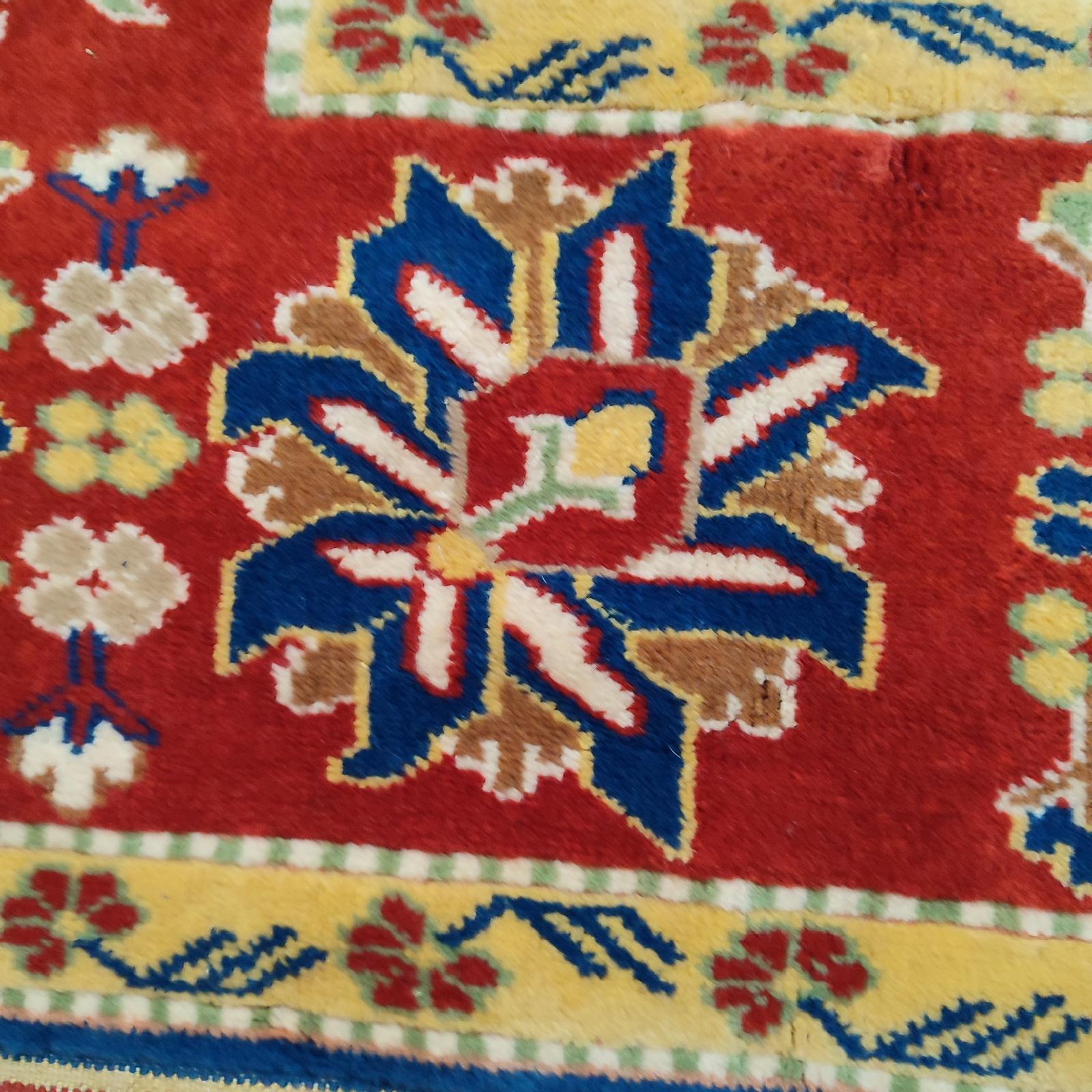 Fine Vintage Large Oriental Turkish Rug, Hand Knotted 206x296 cm. 6.75x9.76 feet For Sale 6