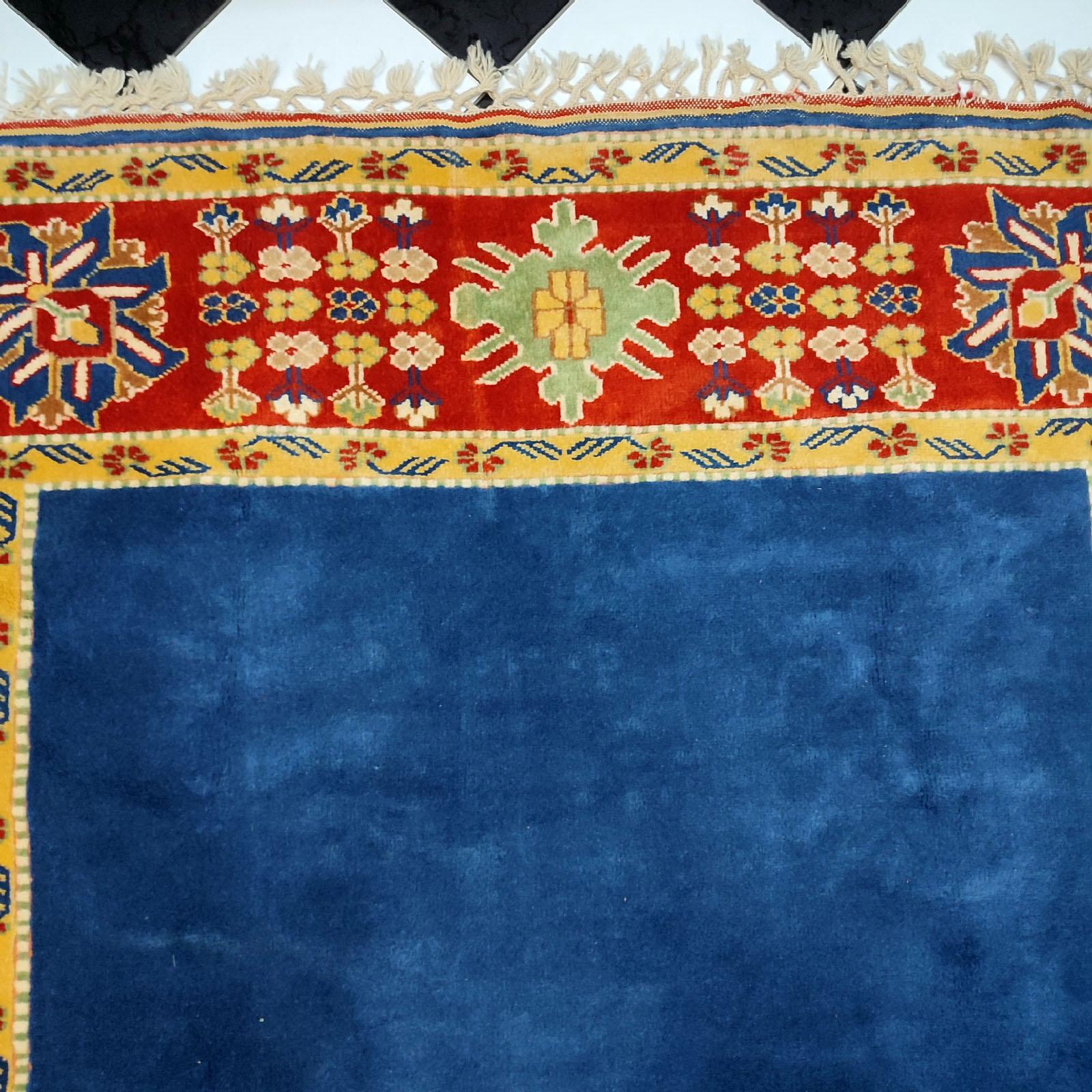 Fine Vintage Large Oriental Turkish Rug, Hand Knotted 6.75x9.76 feet For Sale 2
