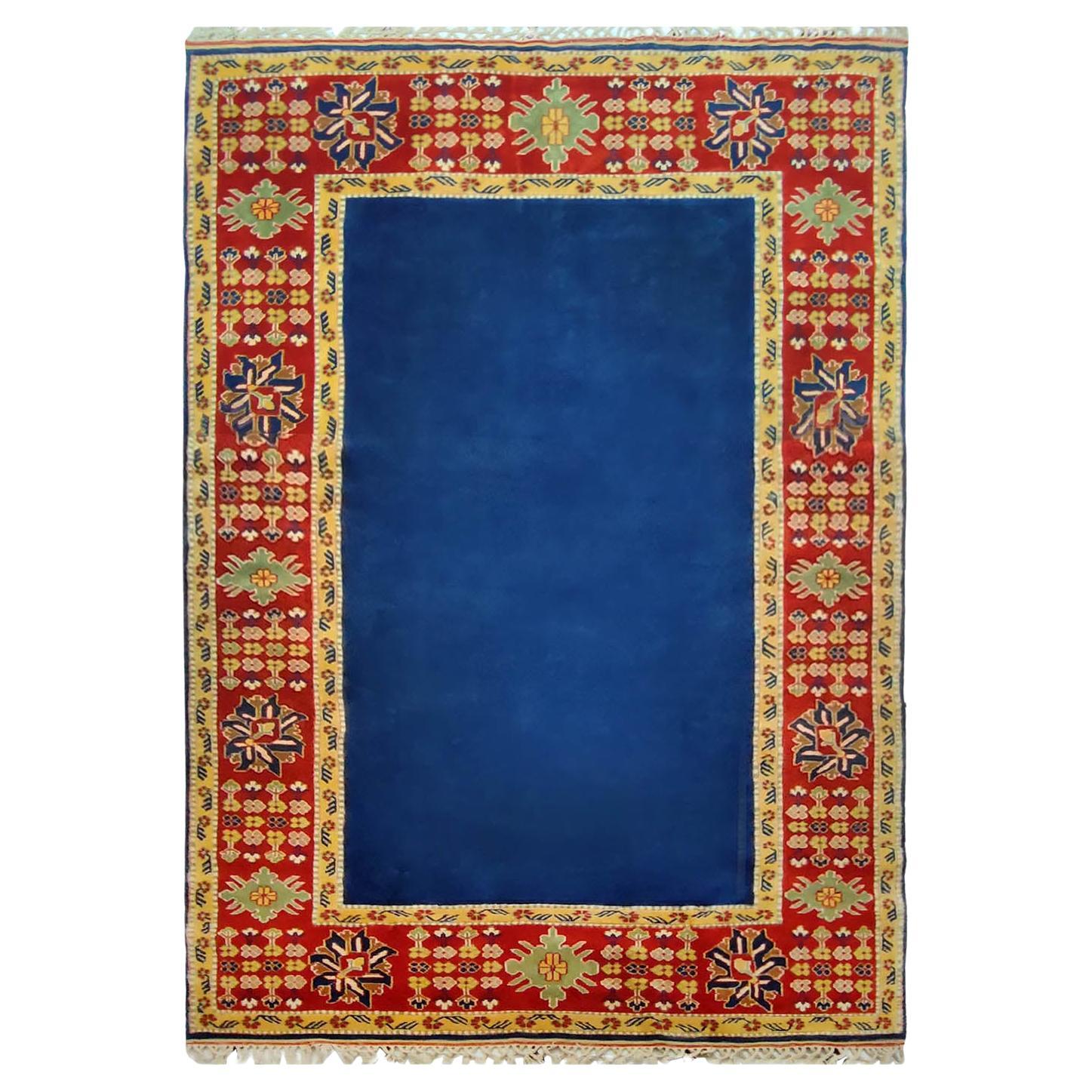 Fine Vintage Large Oriental Turkish Rug, Hand Knotted 6.75x9.76 feet For Sale