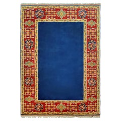 Großer orientalischer türkischer Vintage-Teppich, handgeknüpft, 6,75x9.76 Fuß, fein