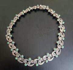 Fine vintage Mexican modernist style necklace Margot de Taxco Mexico