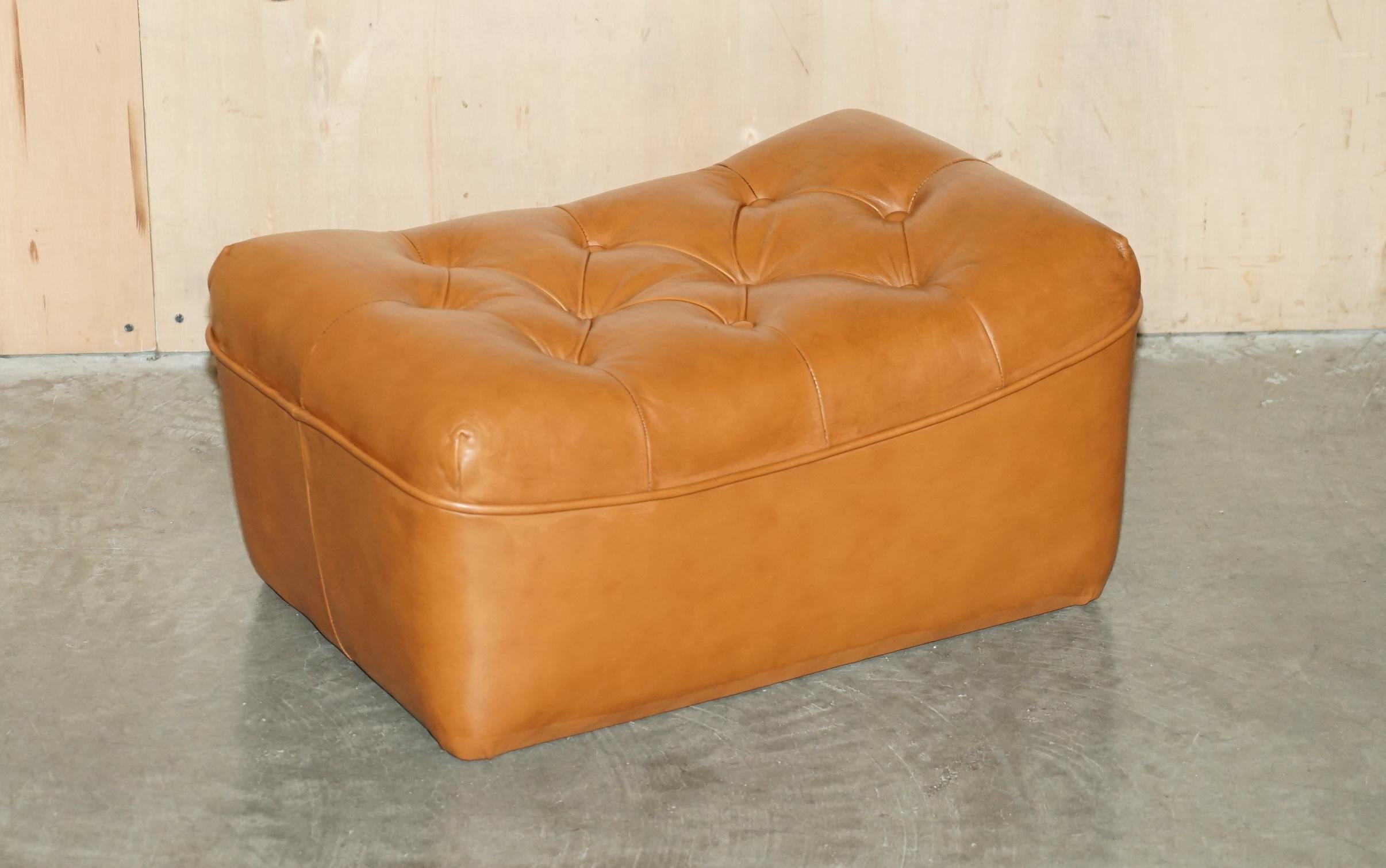 Royal House Antiques

Royal House Antiques is delighted to offer for sale this lovely Vintage Mid Century Modern circa 1970's Tan brown leather chesterfield tufted footstool

A good looking and comfortable stool, it has a nice heritage patina to