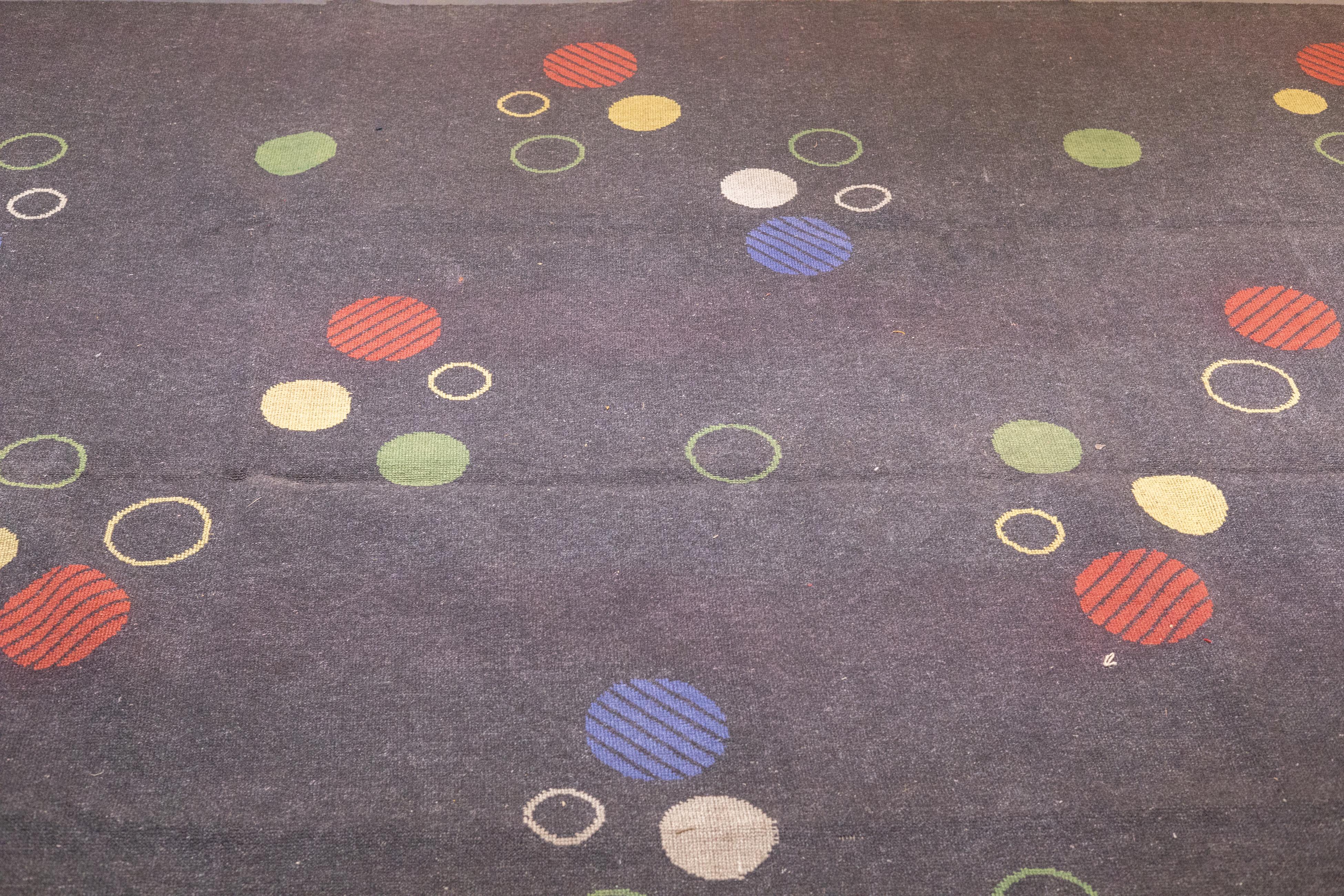 Fine Vintage Modern Rug 7'6'' x 10'8'' In Good Condition For Sale In New York, NY