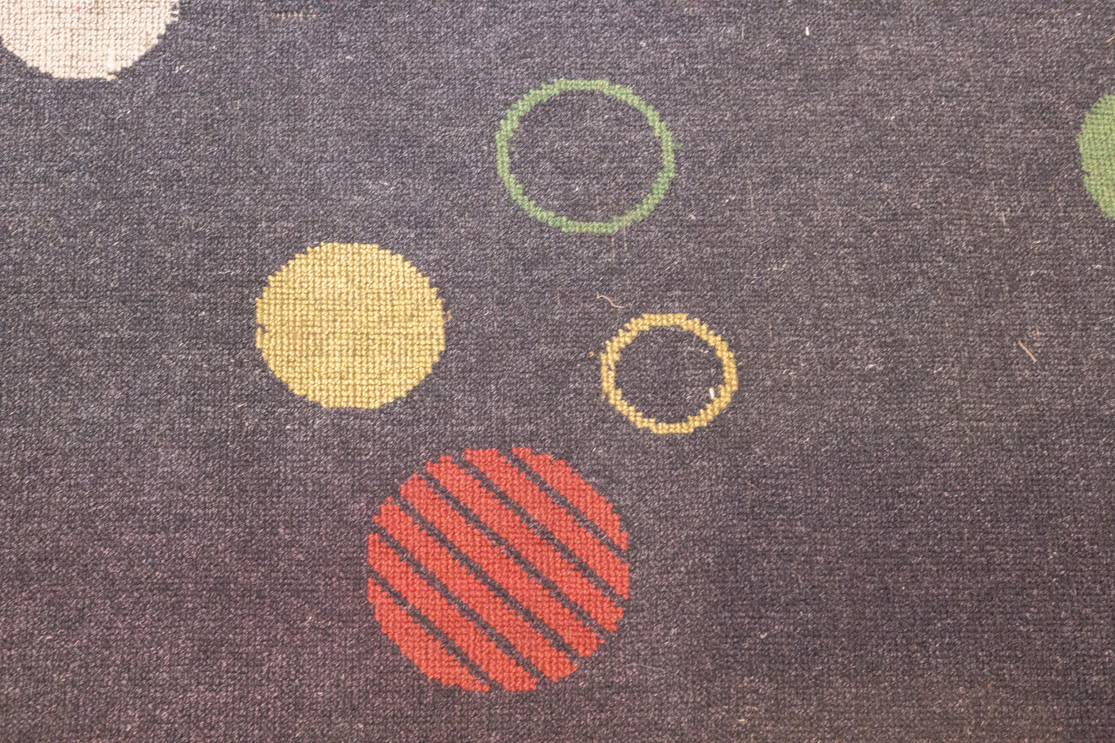 20th Century Fine Vintage Modern Rug 7'6'' x 10'8'' For Sale