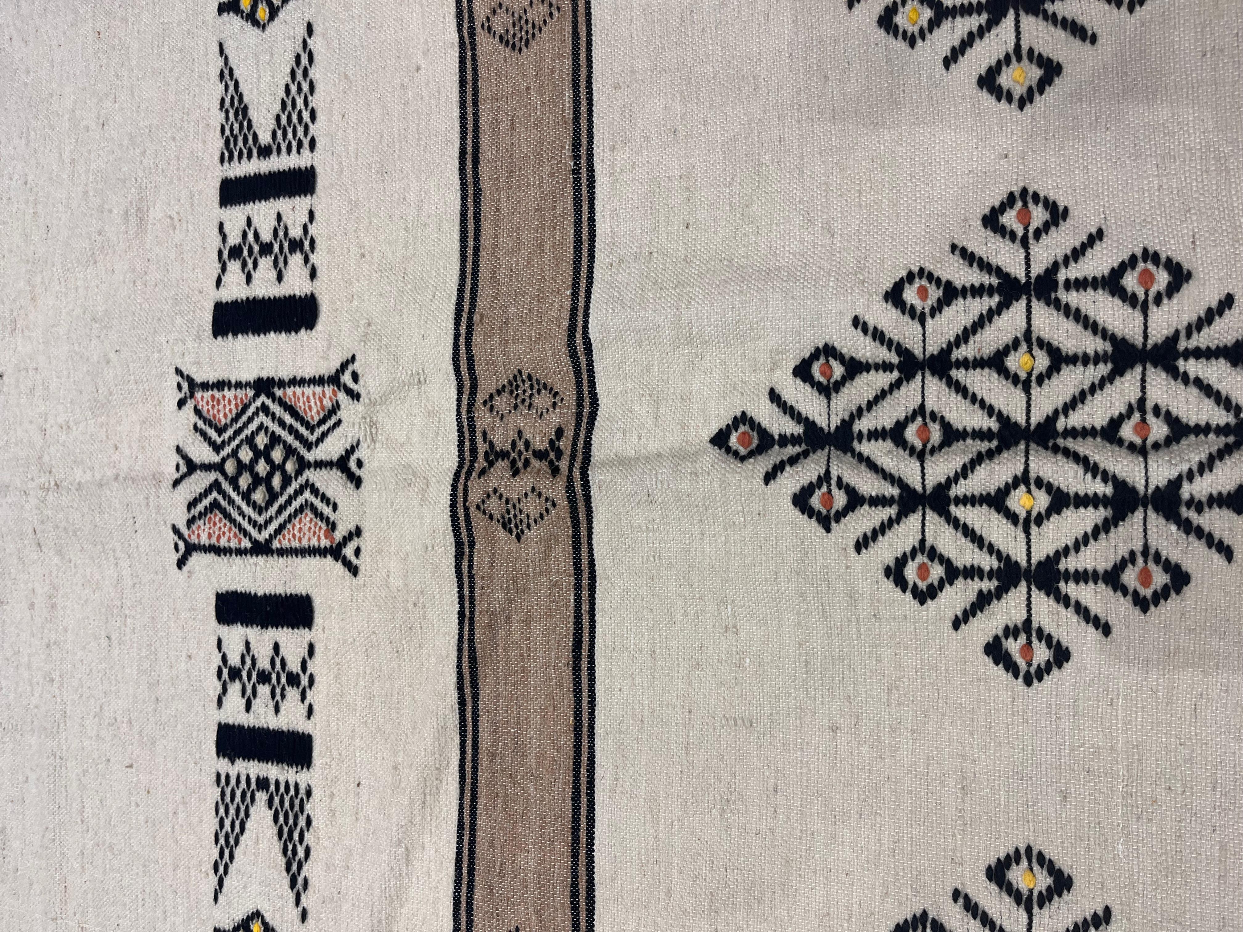 Laine Tapis marocain Vintage 5'10