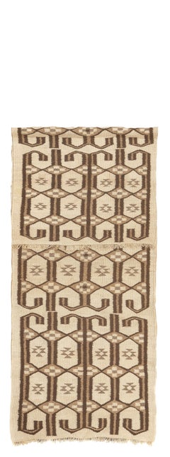 Marokkanischer Vintage-Läufer im Vintage-Stil 3'5'' x 10'3''
