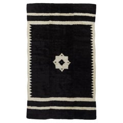 Tapis de laine marocain Vintage 3'10" x 6'6"
