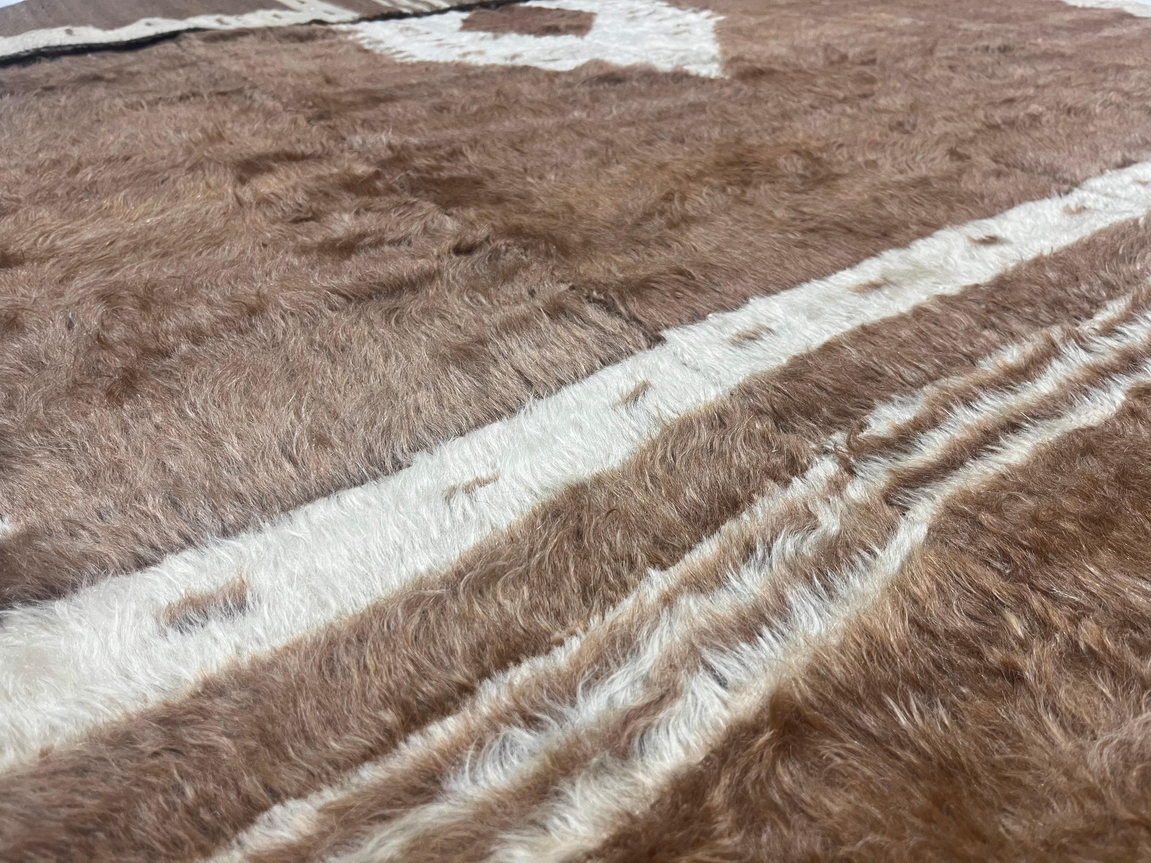 Alfombra Vintage de Lana Marroquí 5'2