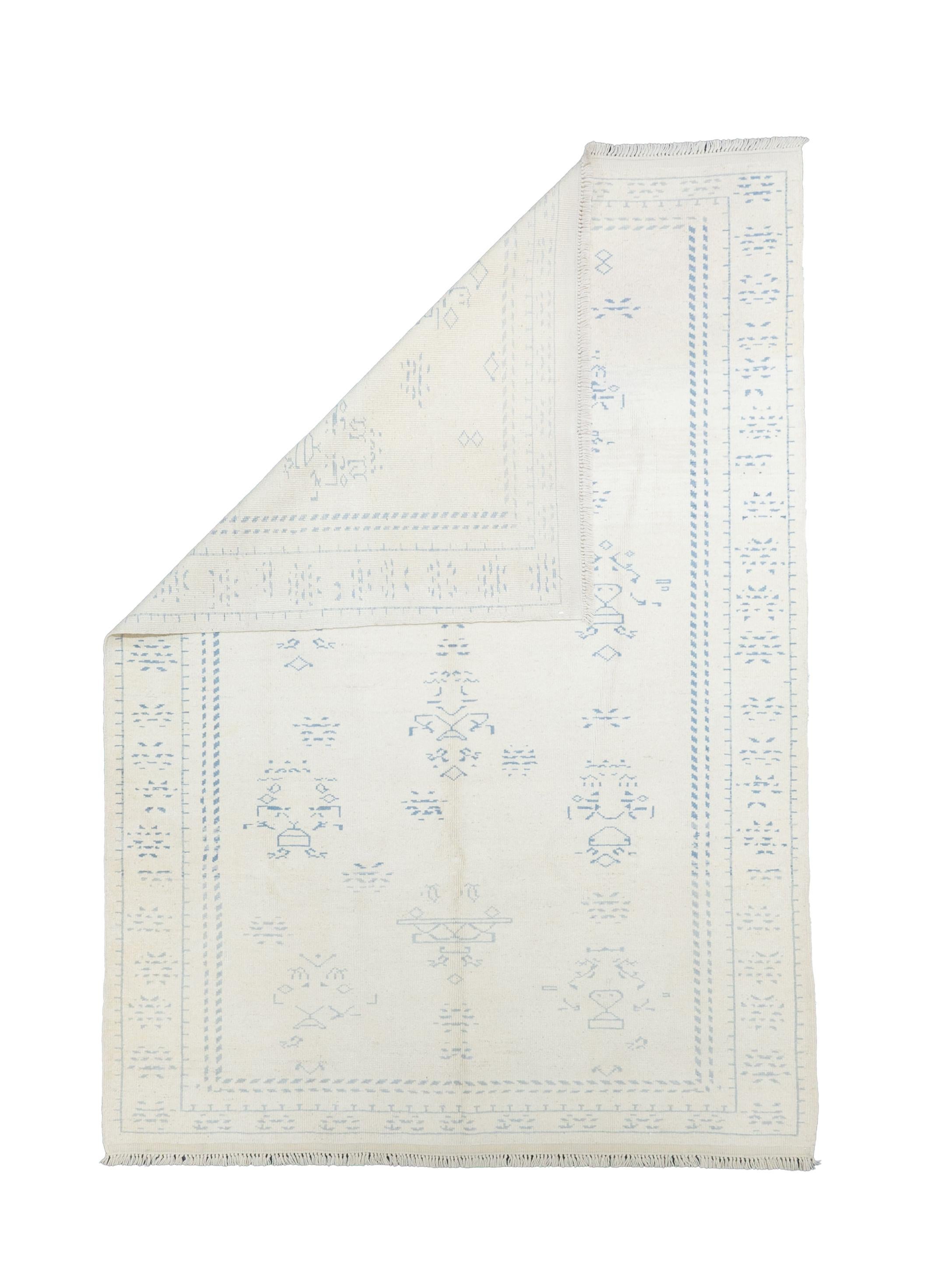 Tappeto in lana marocchina vintage 6'11