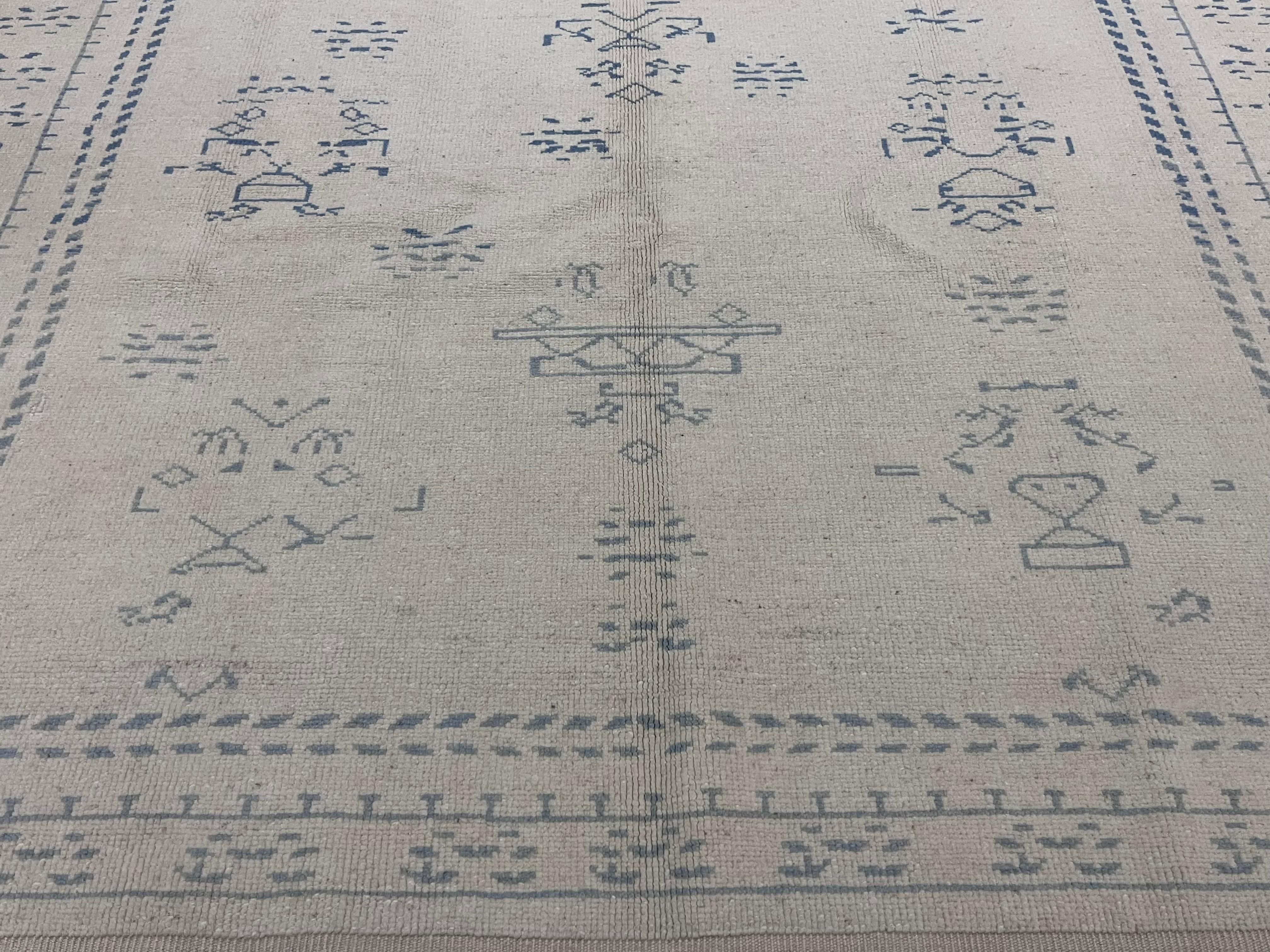 Marocchino Tappeto in lana marocchina vintage 6'11