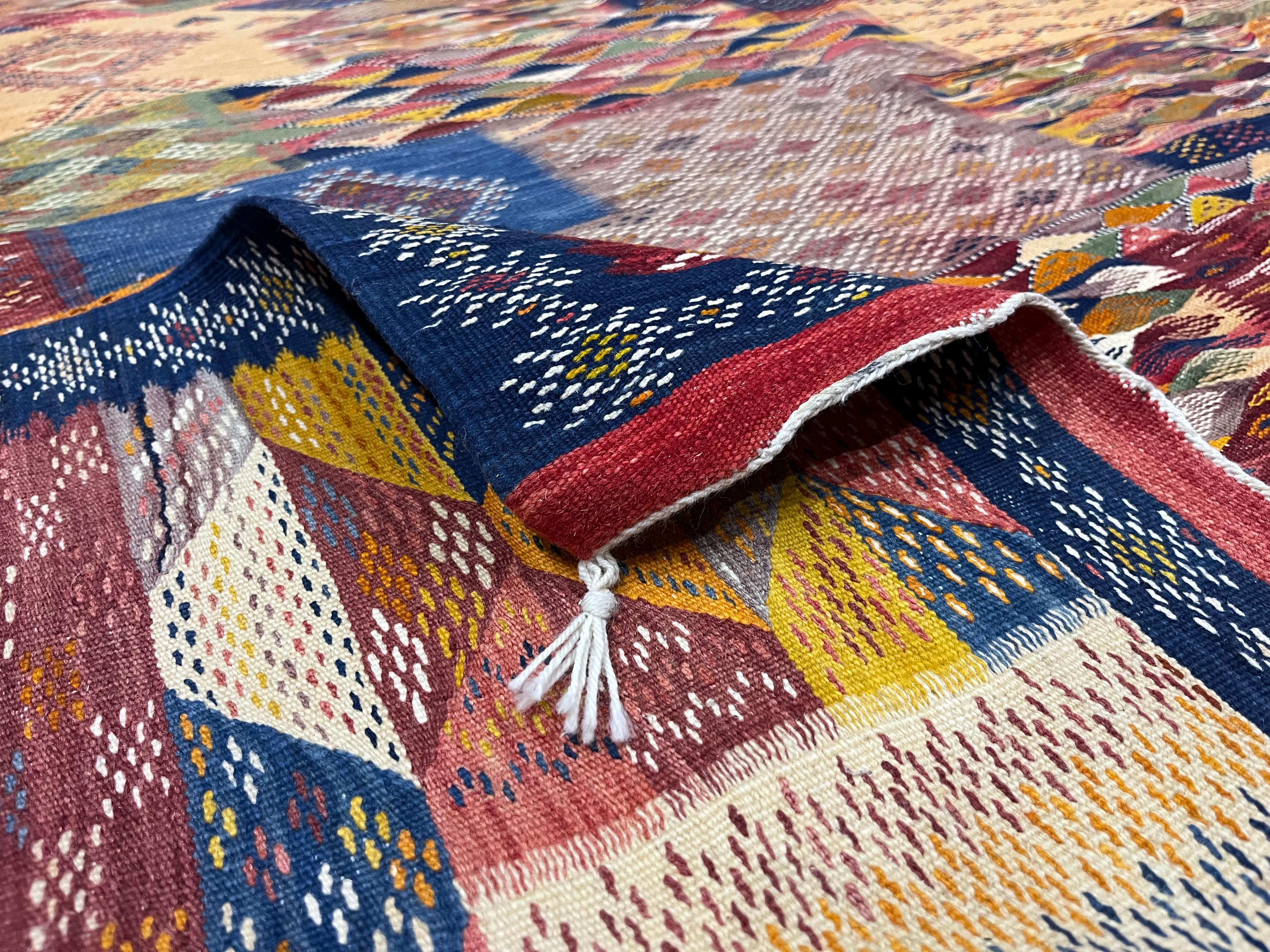 Fine Vintage Moroccan Wool Rug 6’6” x 10’0