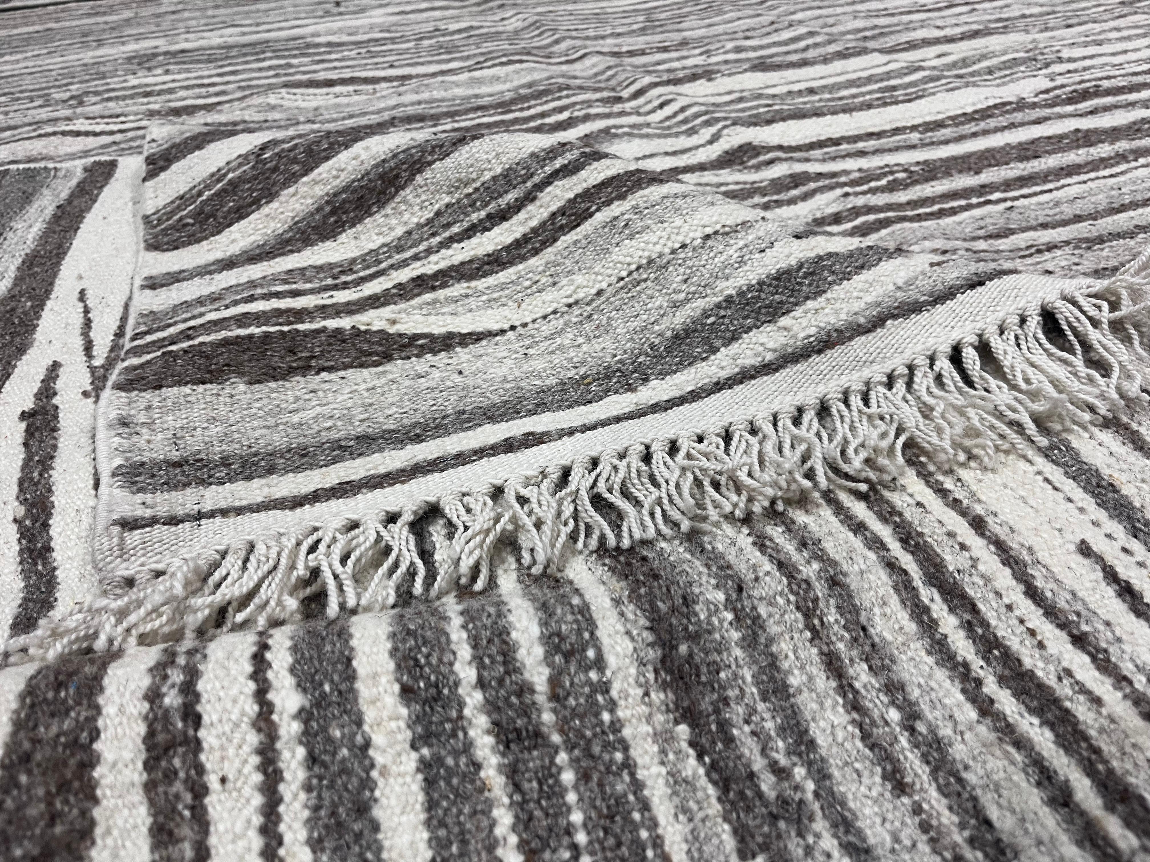 Alfombra Vintage de Lana Marroquí 7'10