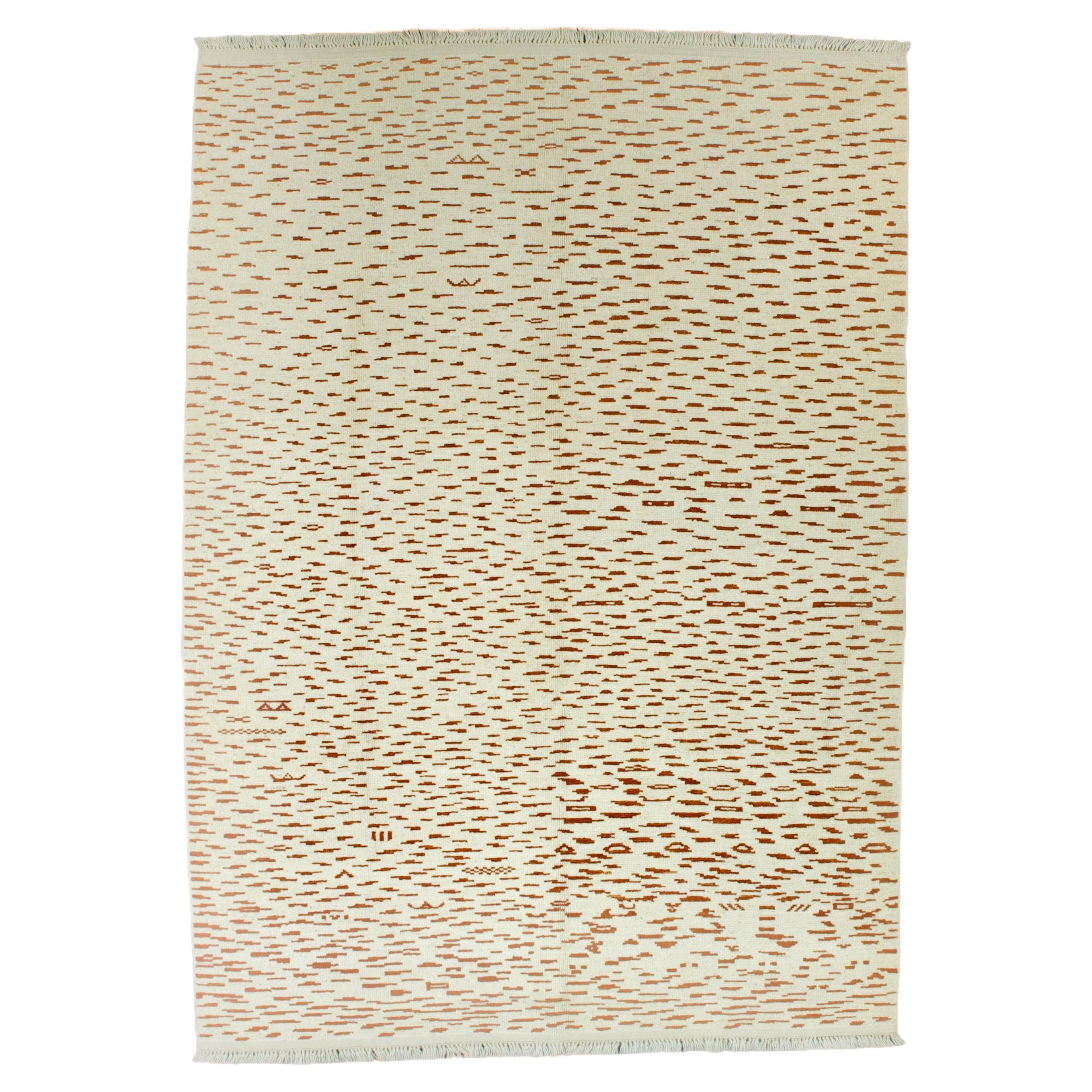 Fine Vintage Moroccan Wool Rug 7’3” x 10’1” For Sale