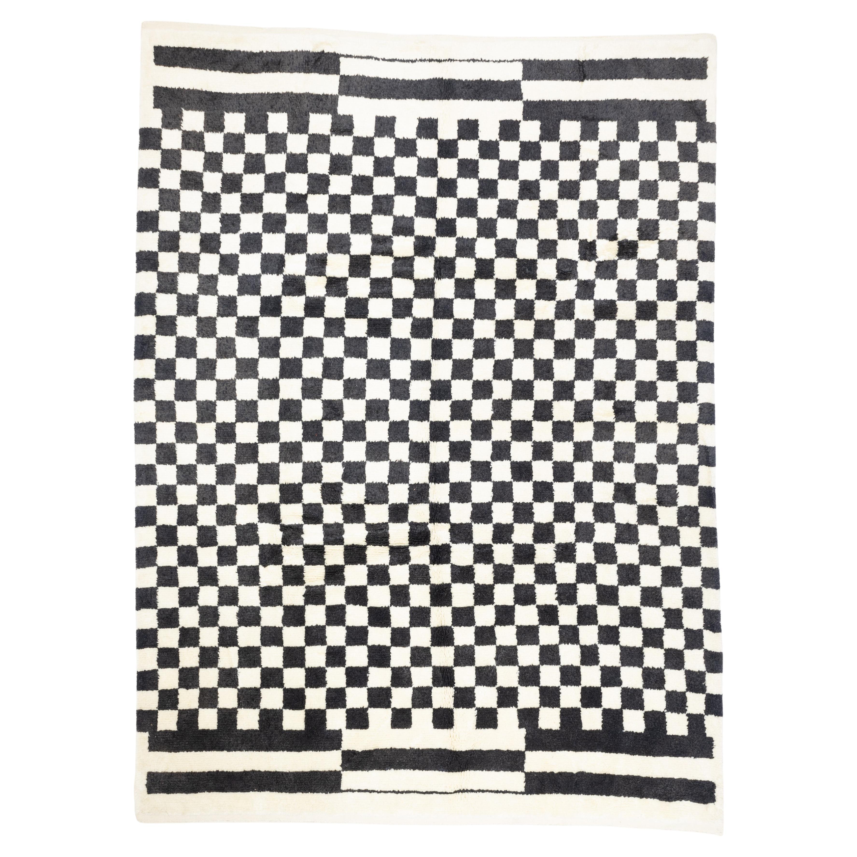 Fine Vintage Moroccan Wool Rug 9’2" x 12’2"