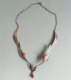 Fine Vintage Native American Navajo Silver Necklace Jerry Johnson