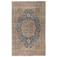 Orientalischer Vintage-Teppich, traditioneller handgefertigter Vintage-Wollteppich