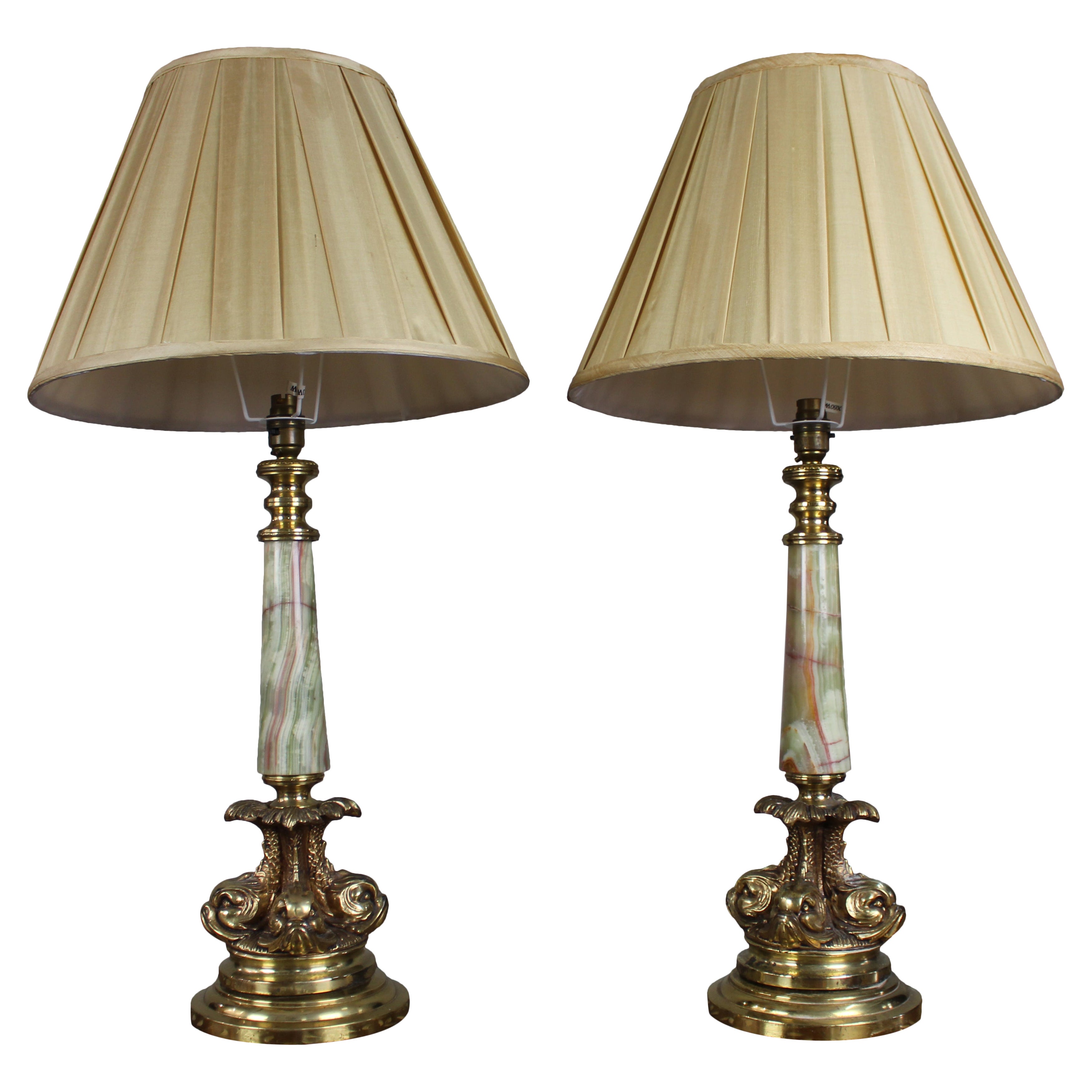 Raffinata coppia di lampade da tavolo in stile impero francese Vintage By in vendita
