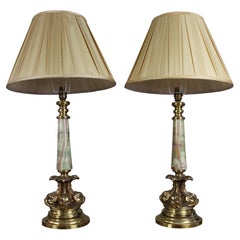 Fine Vintage Pair of French Empire Style Table Lamps
