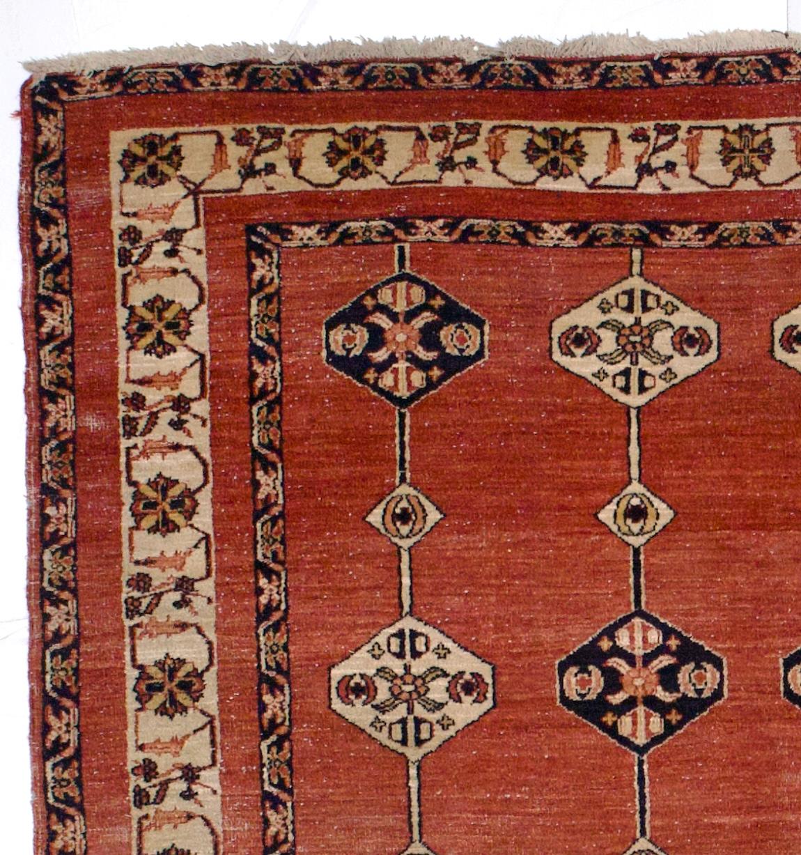 20th Century Fine Vintage Persian Gabbeh Rug 6’0” x 7’0” For Sale