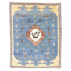 Fine Vintage Persian Gabbeh Rug 6'1" x 7’8”