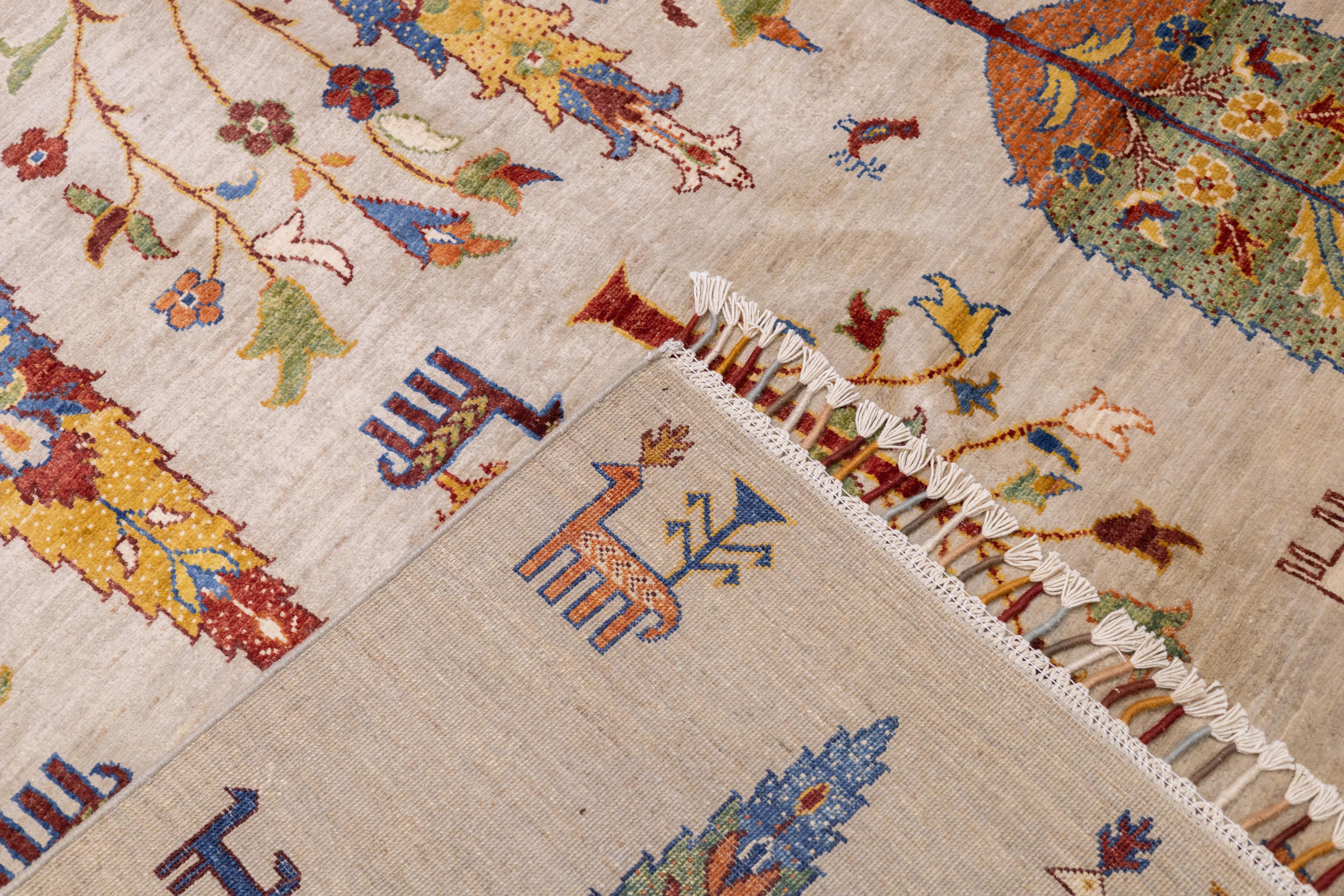 Tappeto Gabbeh persiano d'epoca 6'8'' x 9'9'' in vendita 2