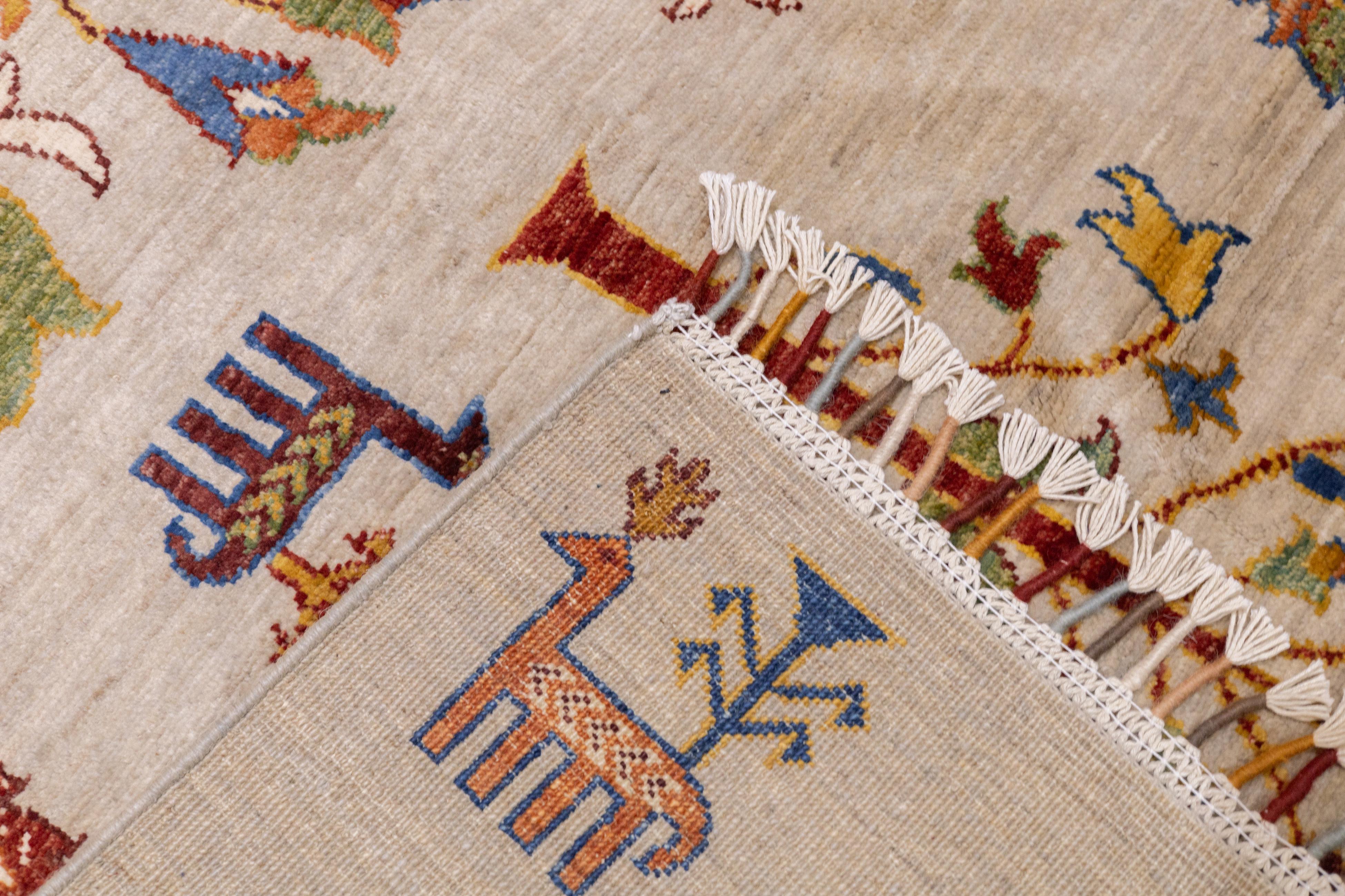 Tappeto Gabbeh persiano d'epoca 6'8'' x 9'9'' in vendita 3