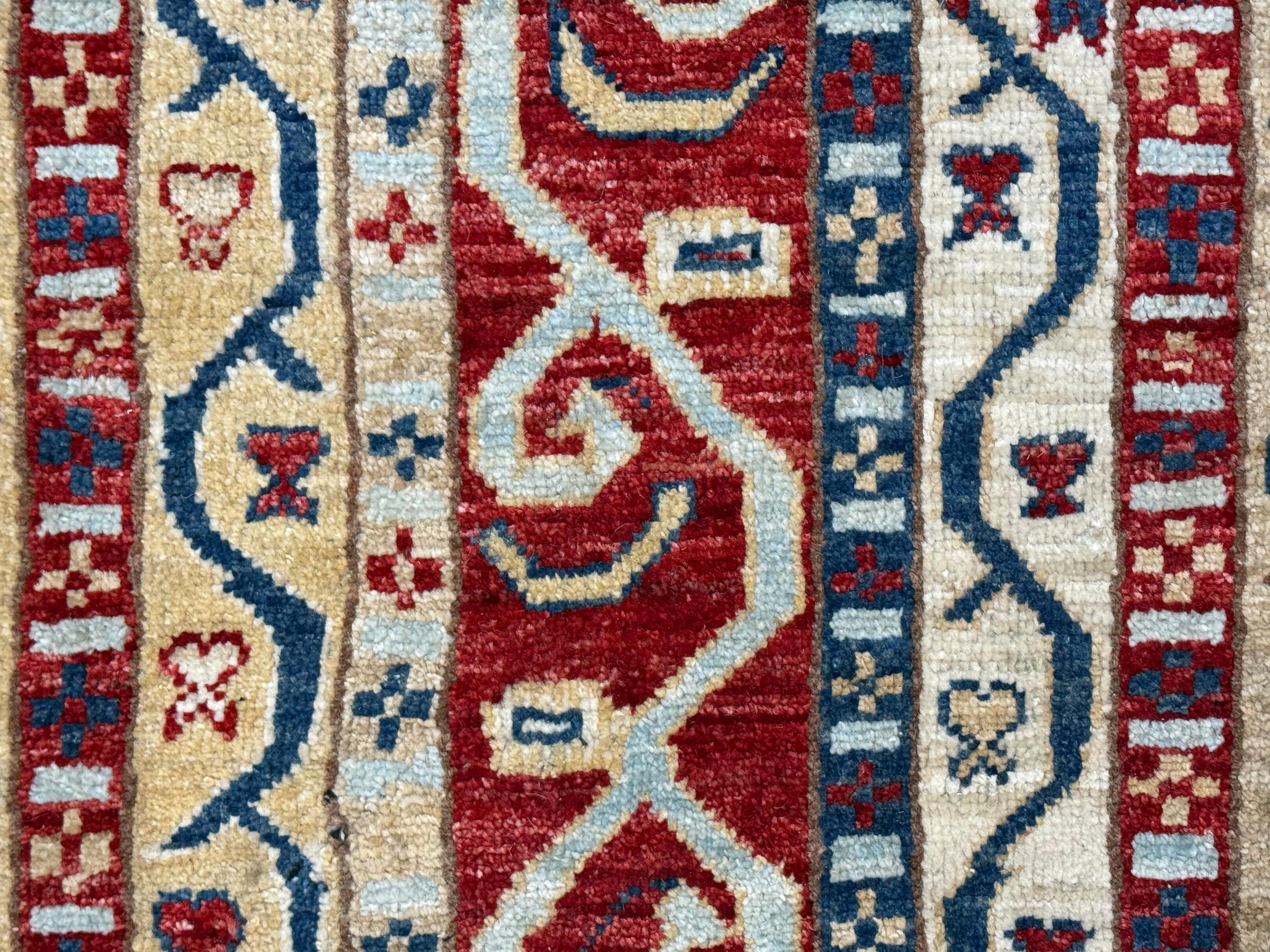 Feine Vintage Persisch Gabbeh Wolle Teppich 5'3
