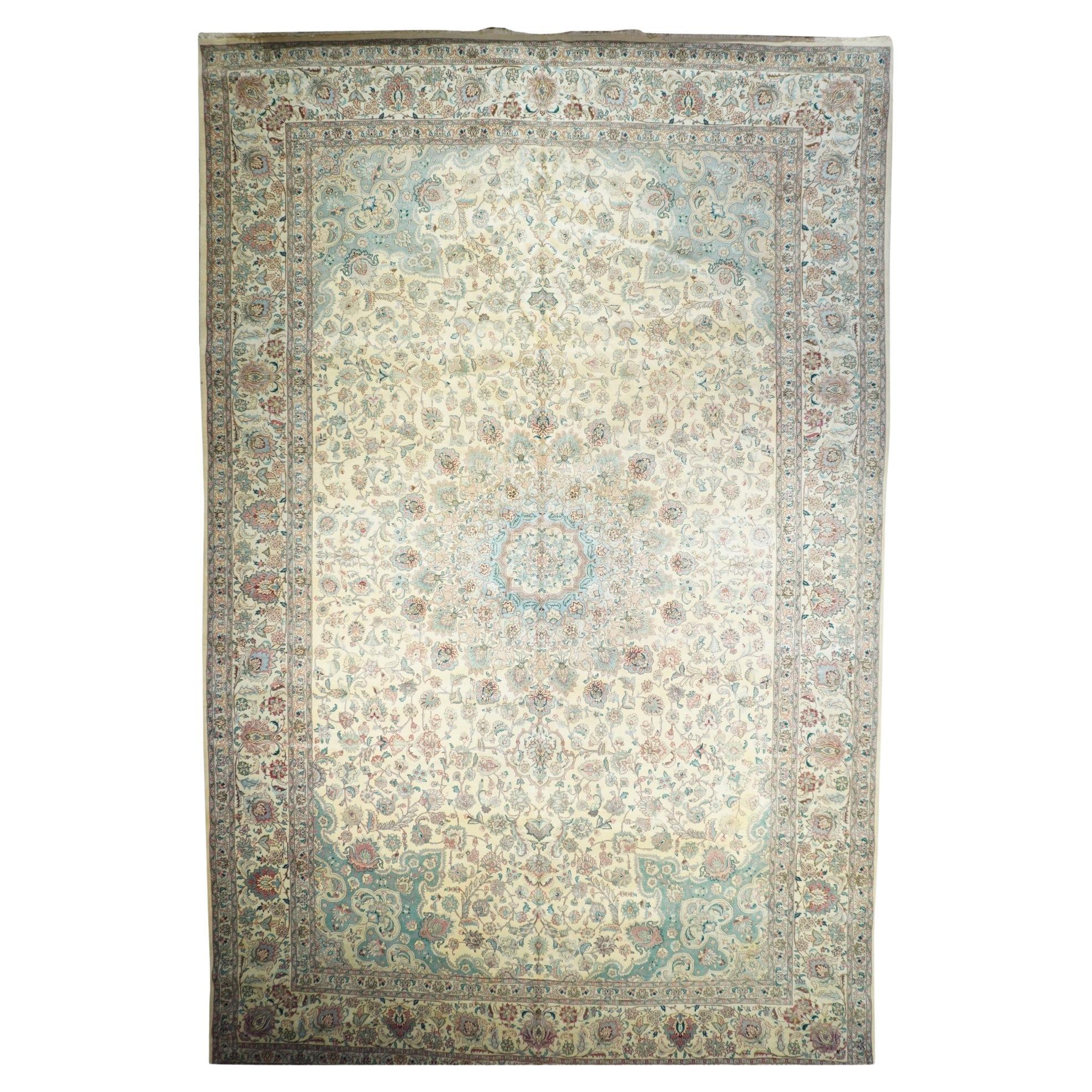 Fine Vintage Persian Kashan Rug 11'6'' x 17'10''
