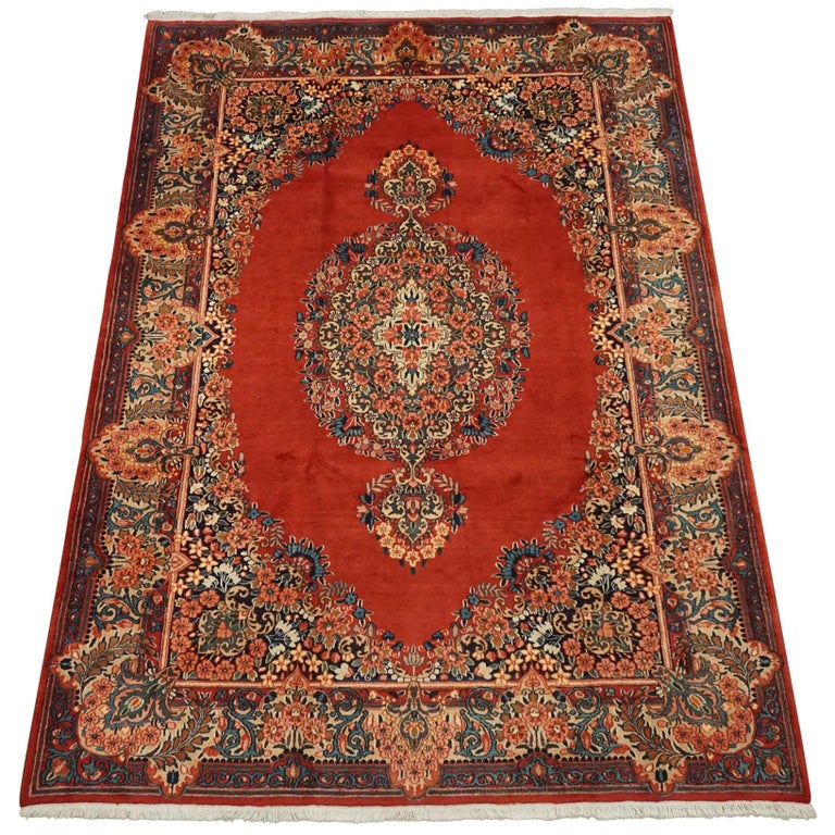 Fine Vintage Persian Kashmar Rug For Sale at 1stDibs
