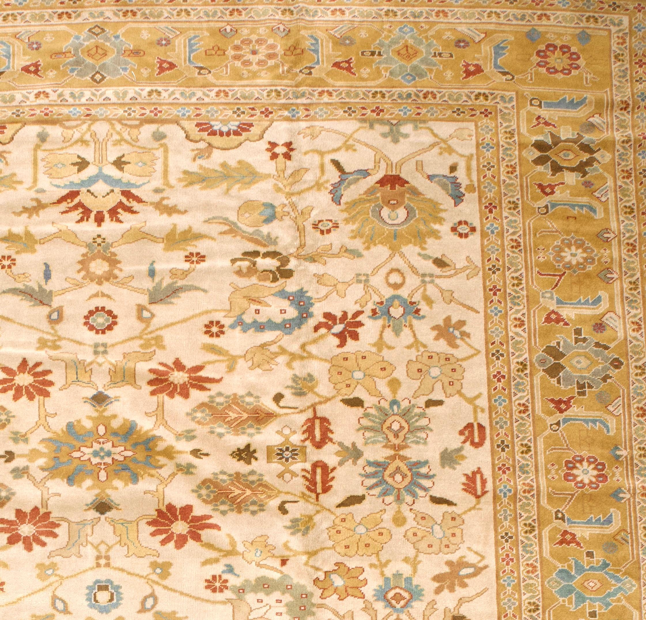 Feine Vintage Persisch Mahal Teppich 12'7 x 19'0