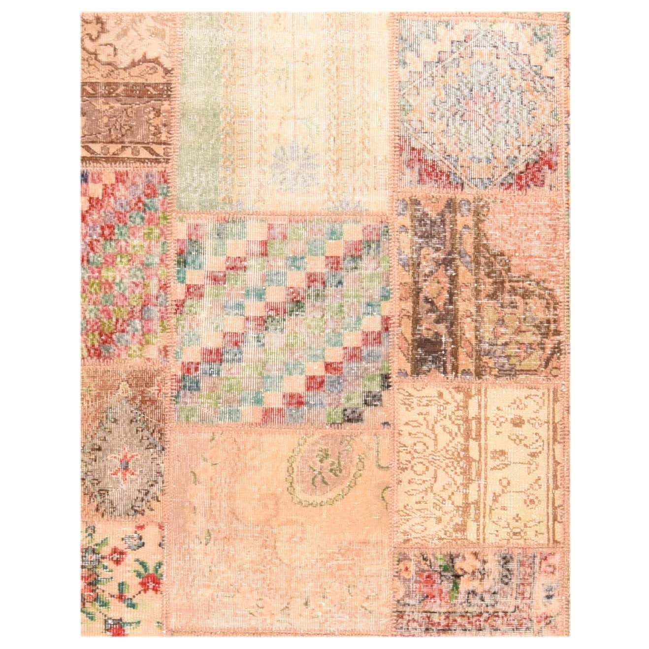 Fine Vintage Persian Pach Work Rug, Hand Knotted, circa 1970s For Sale ...