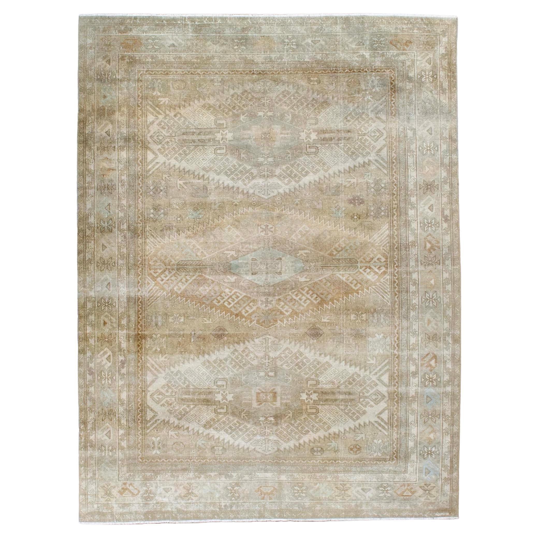 Tappeto Tabriz persiano d'epoca 6'6" x 8'9" in vendita