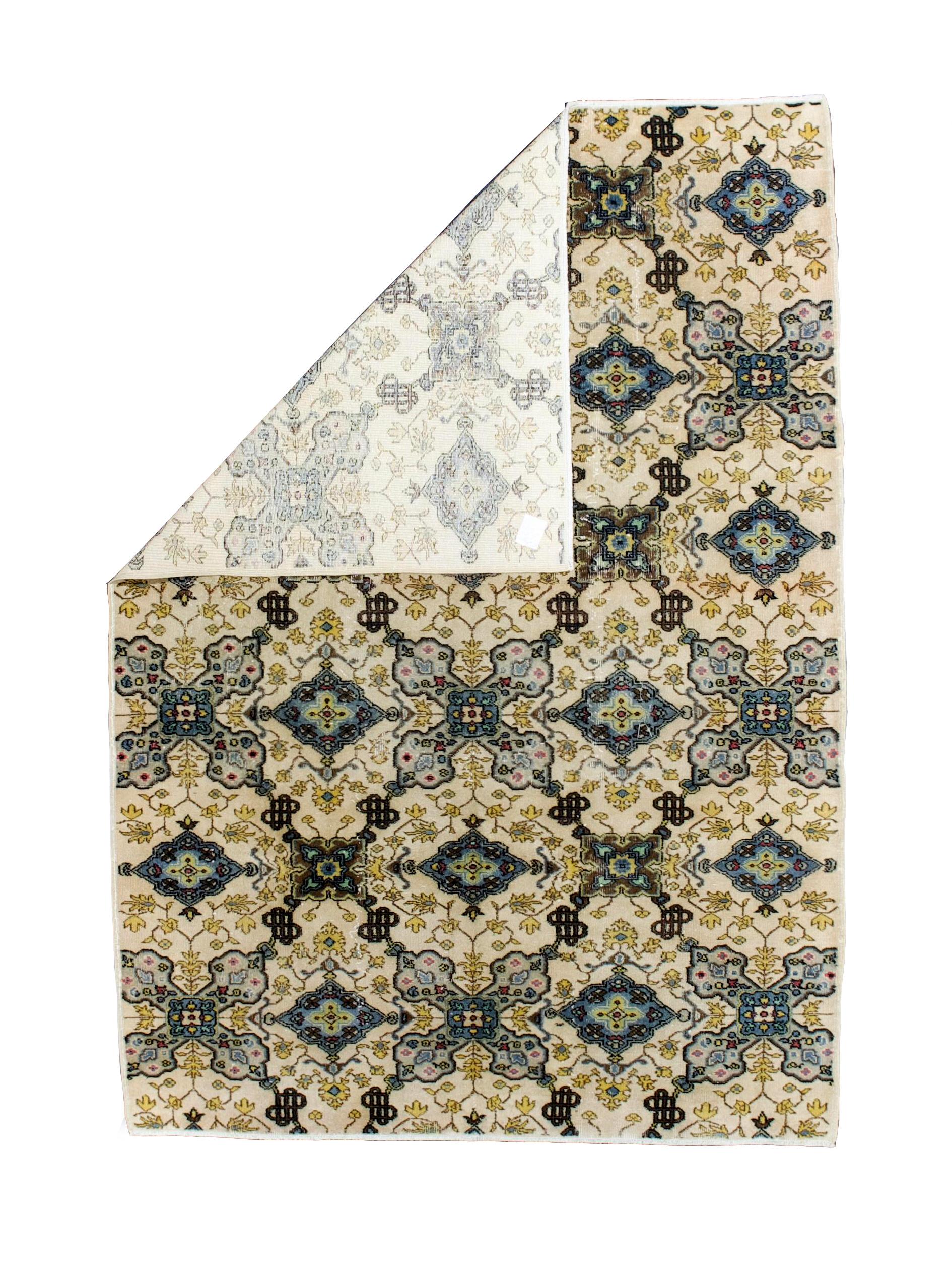 Feine Vintage Persisch Tabriz Teppich 6'6