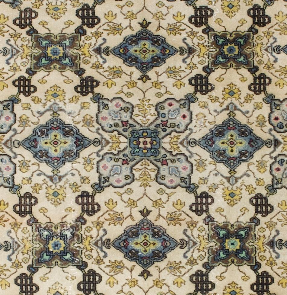 Feine Vintage Persisch Tabriz Teppich 6'6